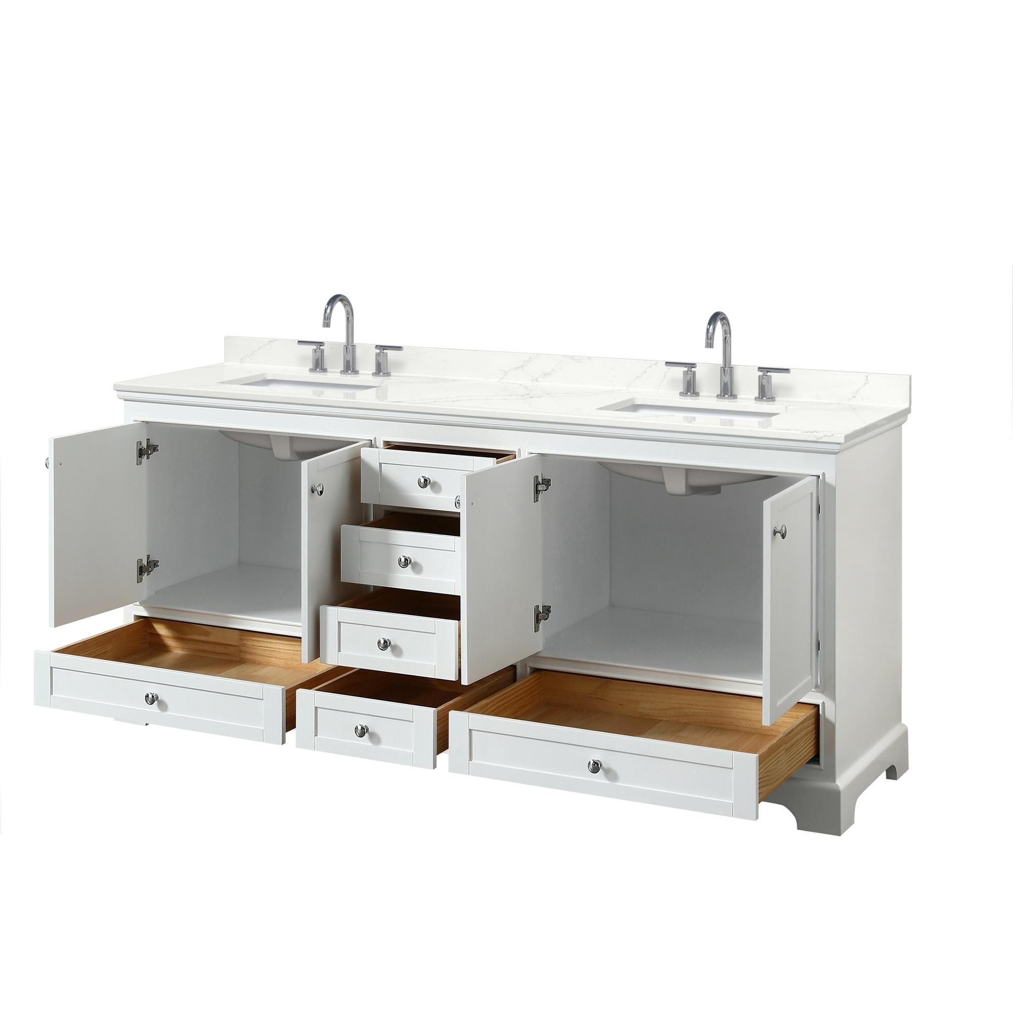 Wyndham Collection WCS202080DWHGTUS3MXX Bath-Vanity-Combo - View #2
