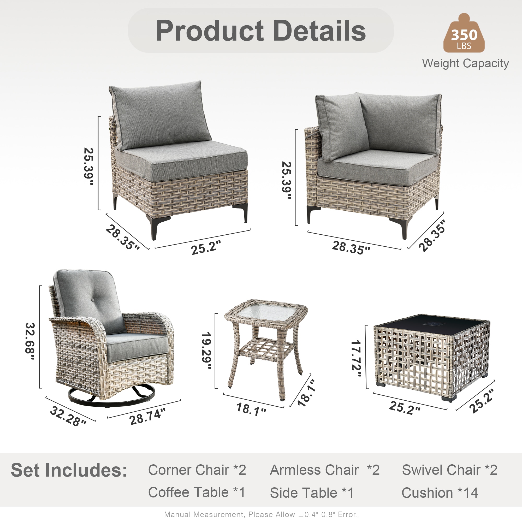 Caodoc L5-VYZSKT208-1 Patio-Sofas-Daybeds - View #7