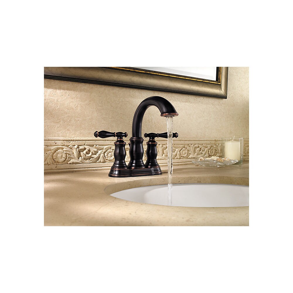 Pfister Hanover Tuscan Bronze 2-handle 4-in centerset WaterSense ...