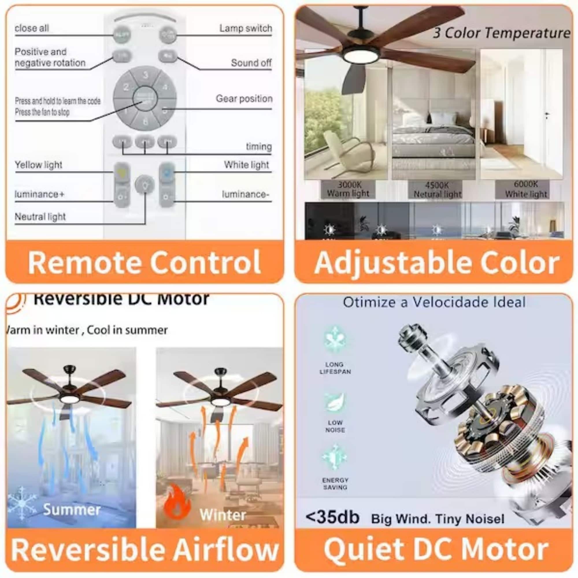 ToolCat BZ-2-124-JYG Ceiling-Fans - View #2