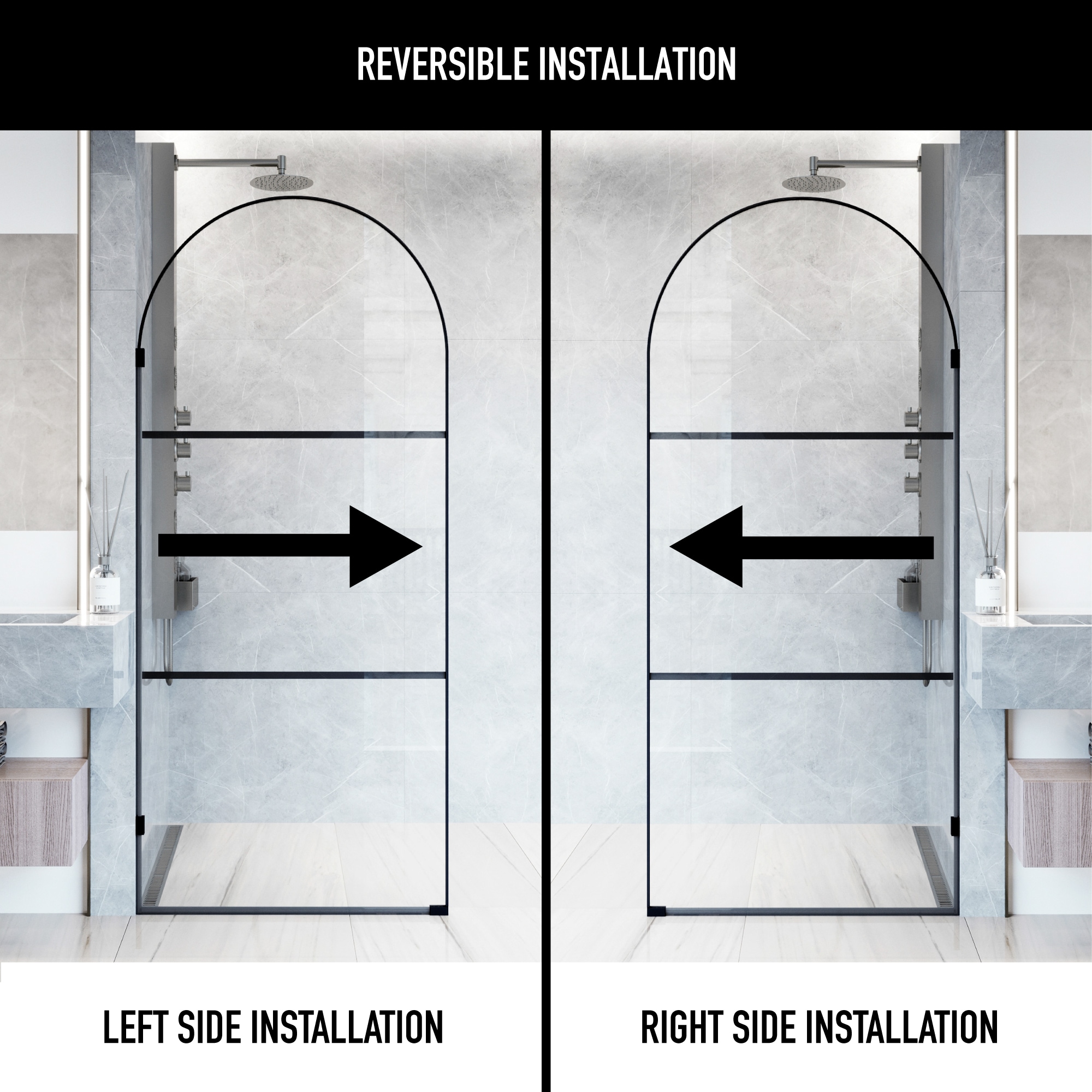 VIGO VG6094MBPCL3478 Shower-Doors - View #3