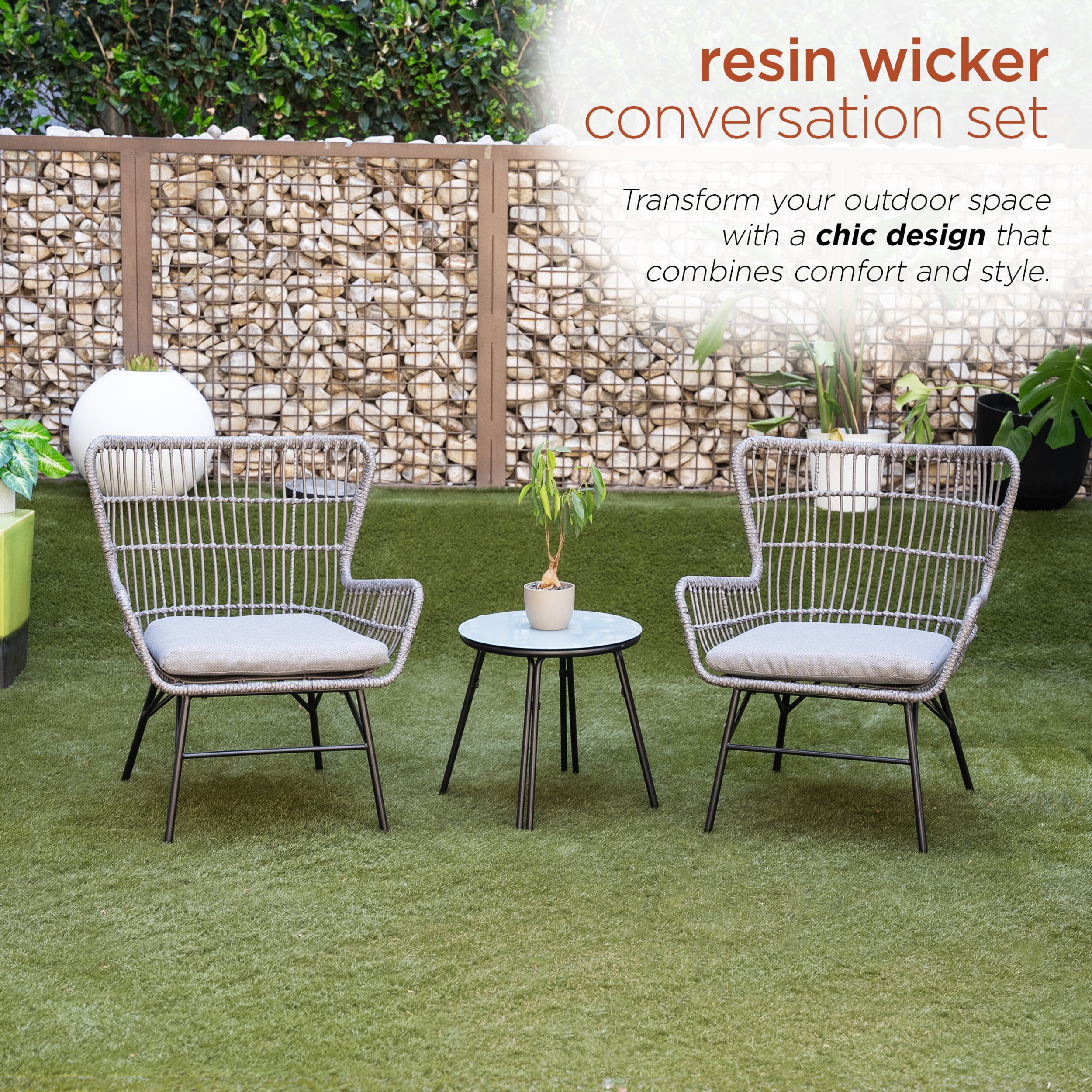 Alpine Corporation MKM108A Patio-Conversation-Sets - View #7