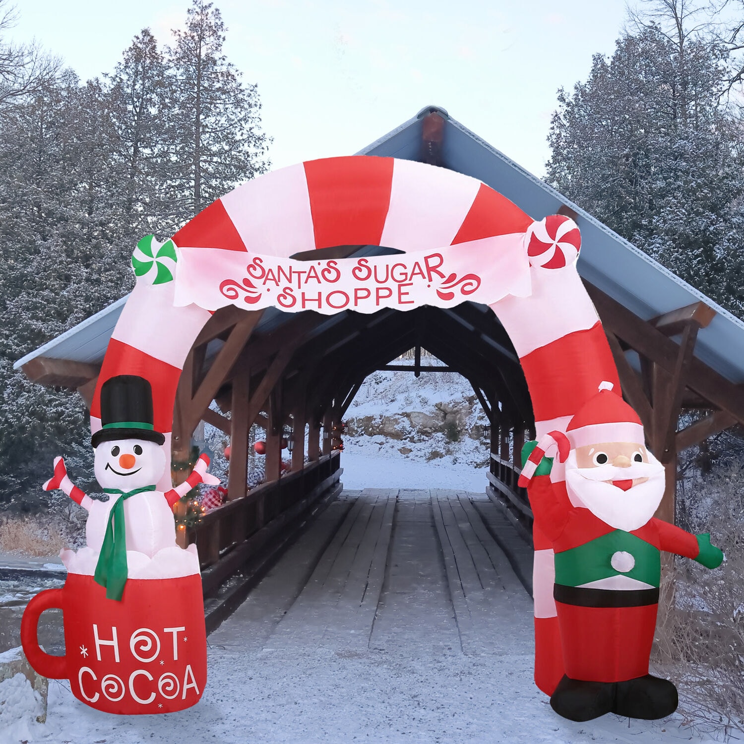 Fraser Hill Farm FHFXMASARCH091-L Christmas-Inflatables - View #6