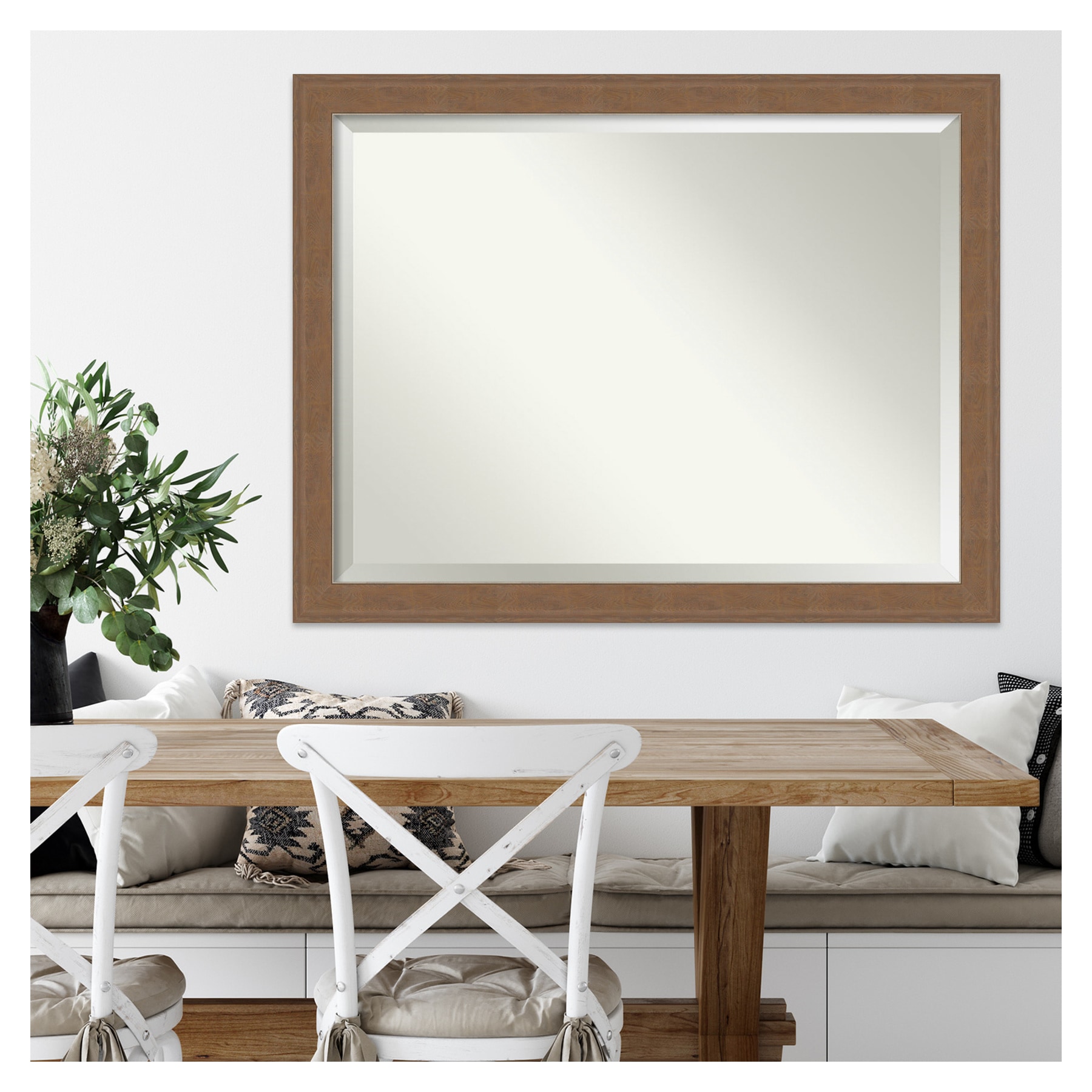 Alta Medium Brown and Bronze Rectangular Wall Mirror