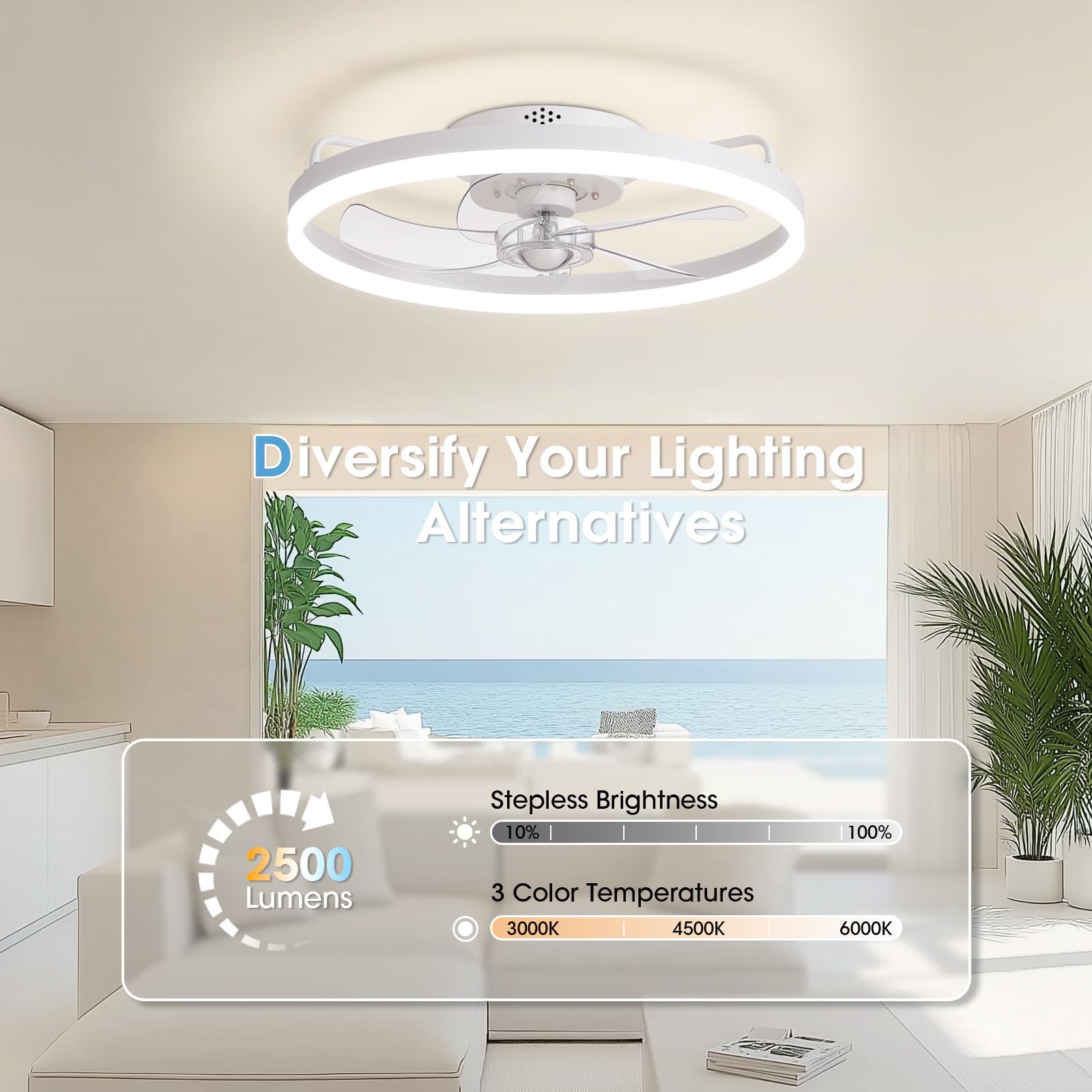 SILJOY LL-6002WH-01 Ceiling-Fans - View #2