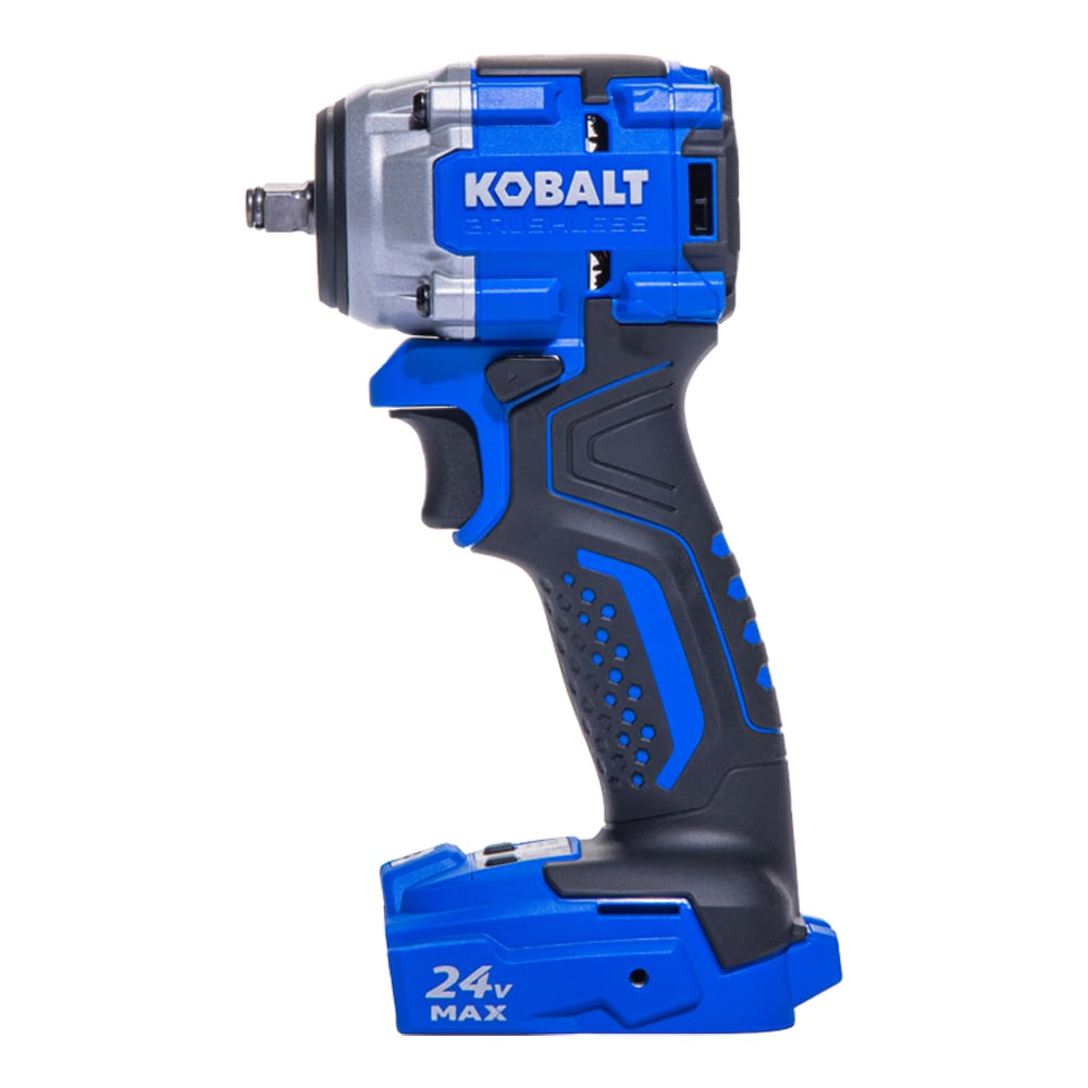 Kobalt 24 volt Brushless 3 8 in Drive Cordless Impact Wrench Bare Tool in the Impact Wrenches department at Lowes