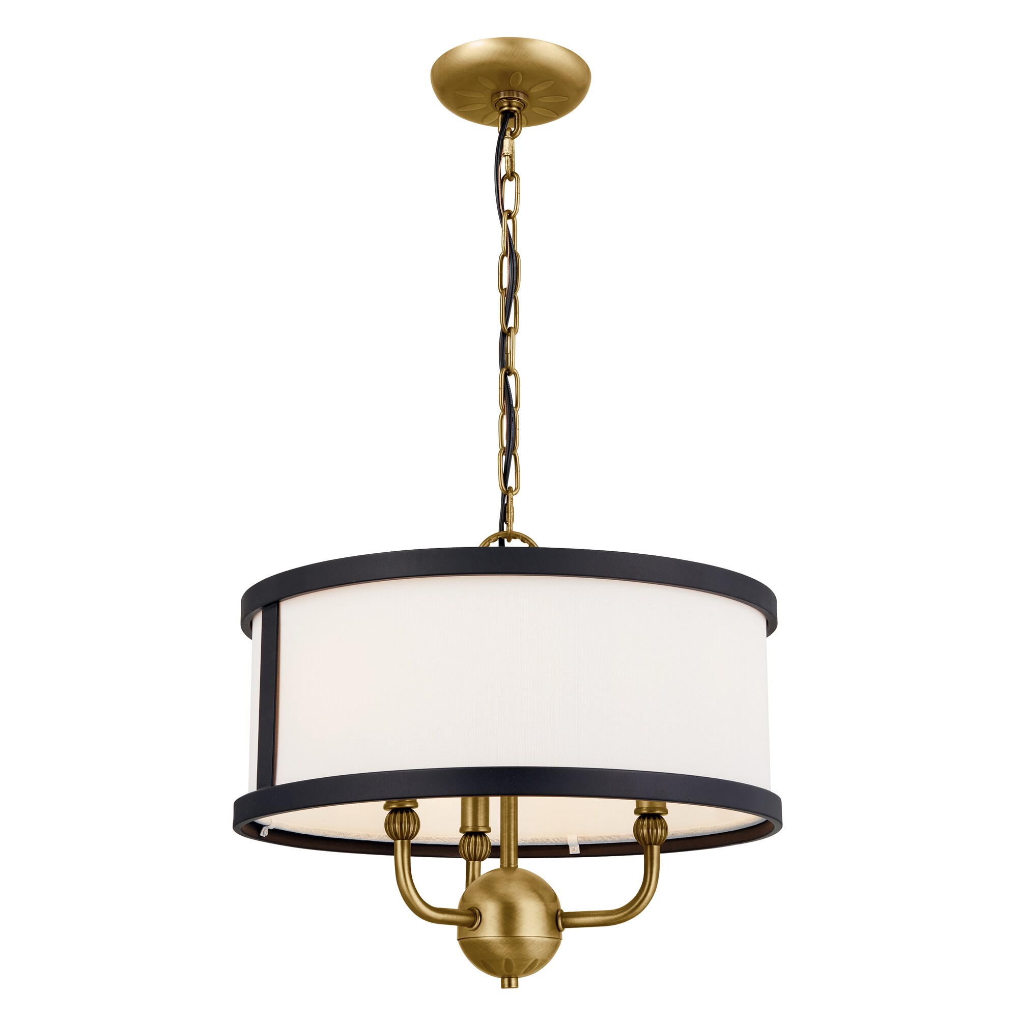 Kichler Heddle 3-Light Farmhouse Chandelier 52465NBR at Lowes.com