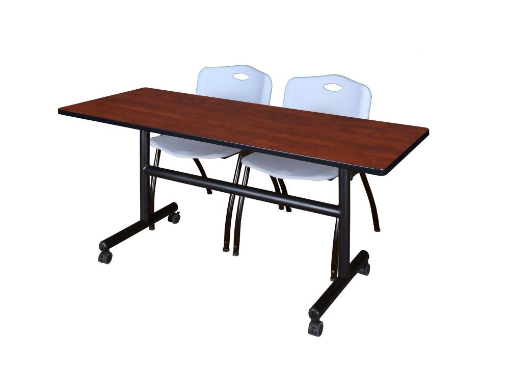 Regency MKFT6030CH47GY Training Red 4-Person Training Table (60-in W x 29-in H)
