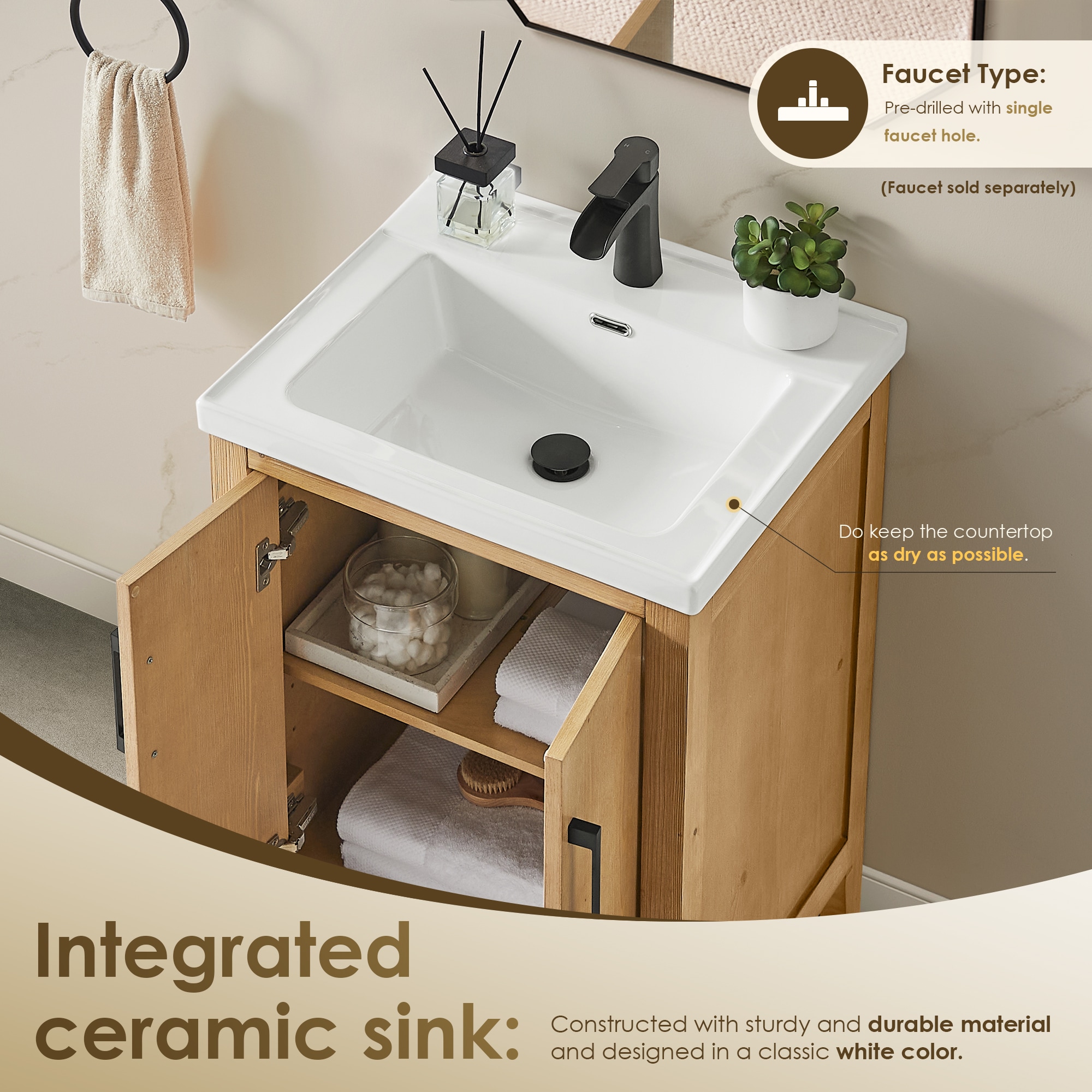 Altair 566024-WF-WH-NM Bath-Vanity-Combo - View #8
