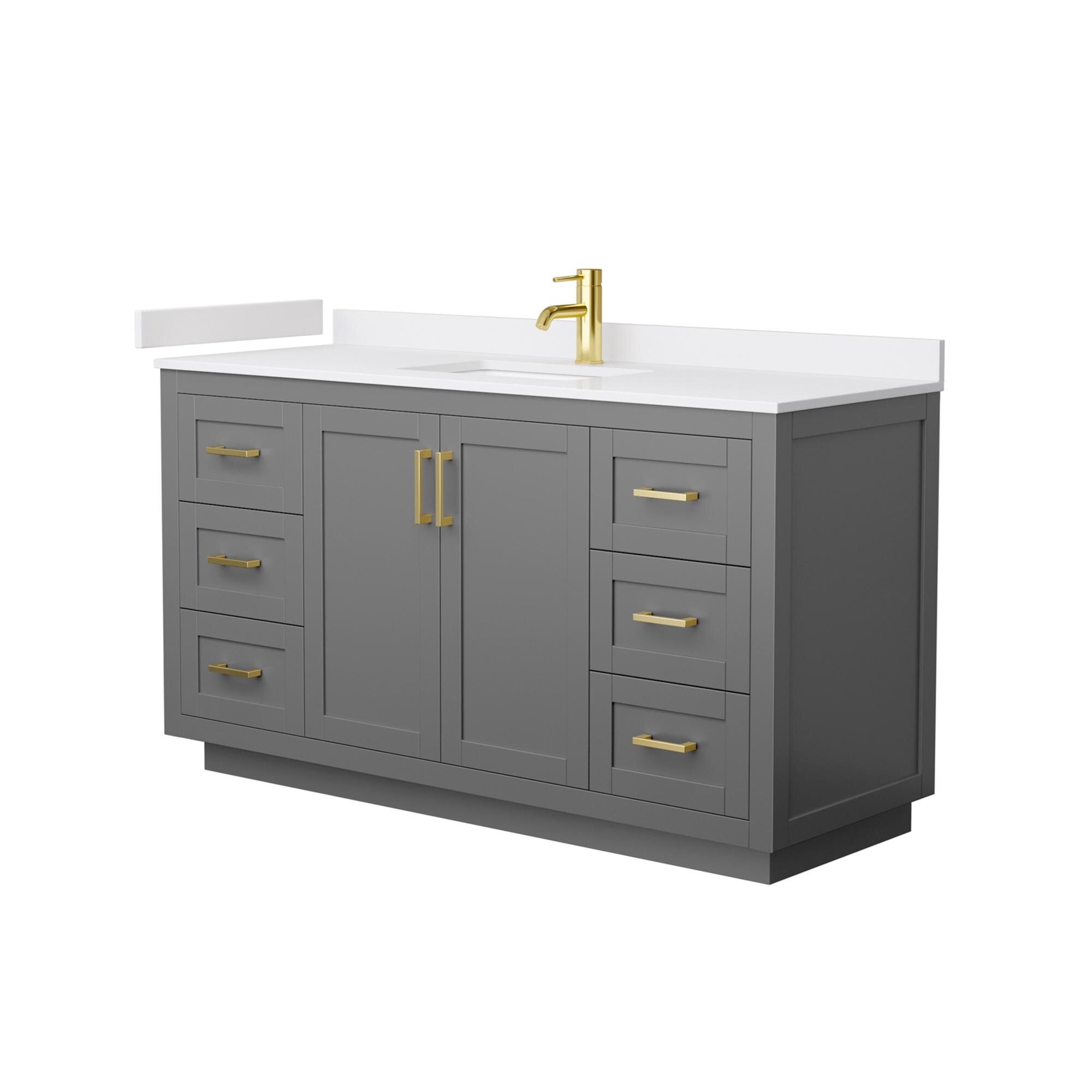 Wyndham Collection WCF292960SGGWCUNSMXX Bath-Vanity-Combo - View #2