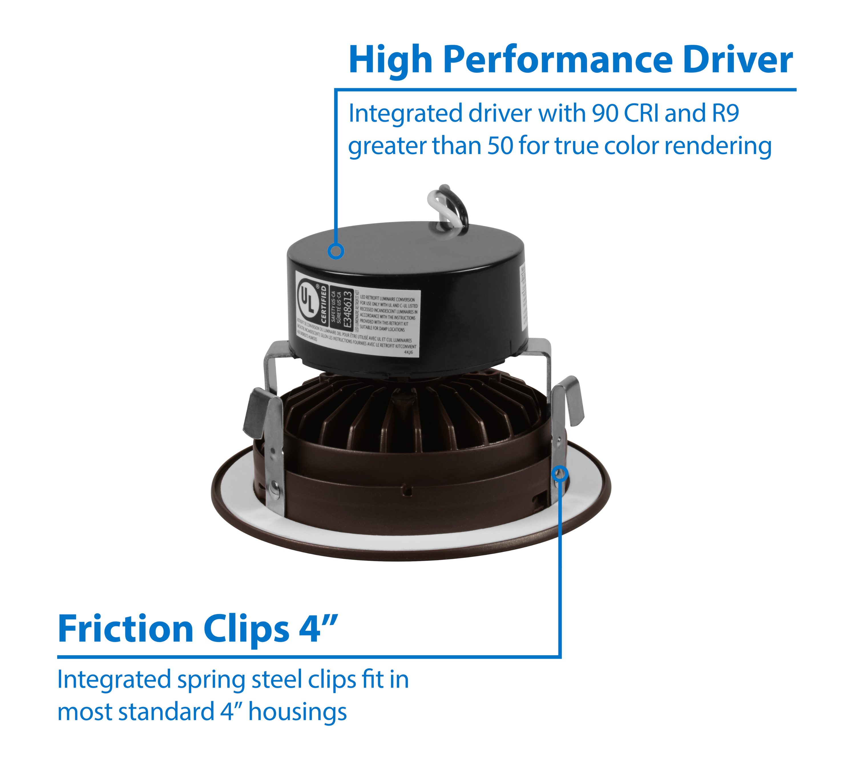 Nicor Lighting DLG4-10-120-3K-OB Led-Retrofit-Downlight - View #4