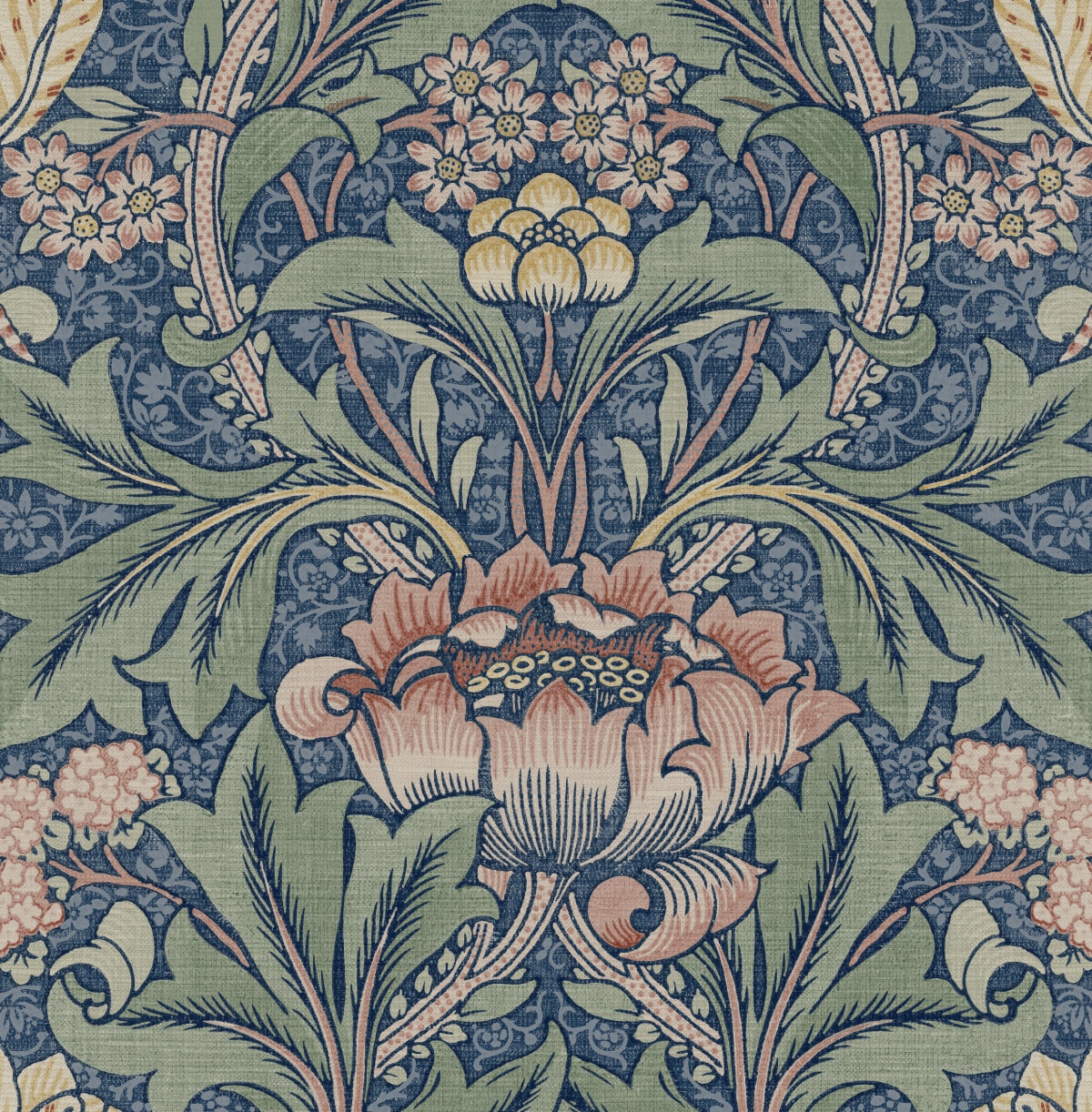 Blue Floral Wallpaper at Lowes.com