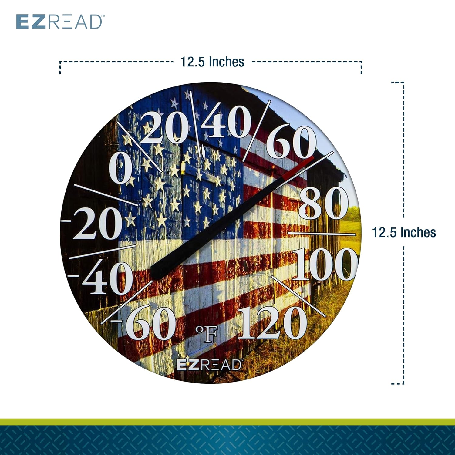 EZRead 840-1232 Thermometer-Clock - View #3