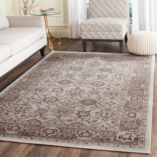 Safavieh Artisan Cunio 9 x 12 Ivory/Brown Indoor Floral/Botanical Oriental Area Rug Safavieh Artisan Cunio 9 x 12 Ivory/Brown Indoor Floral/Botanical Oriental Area Rug