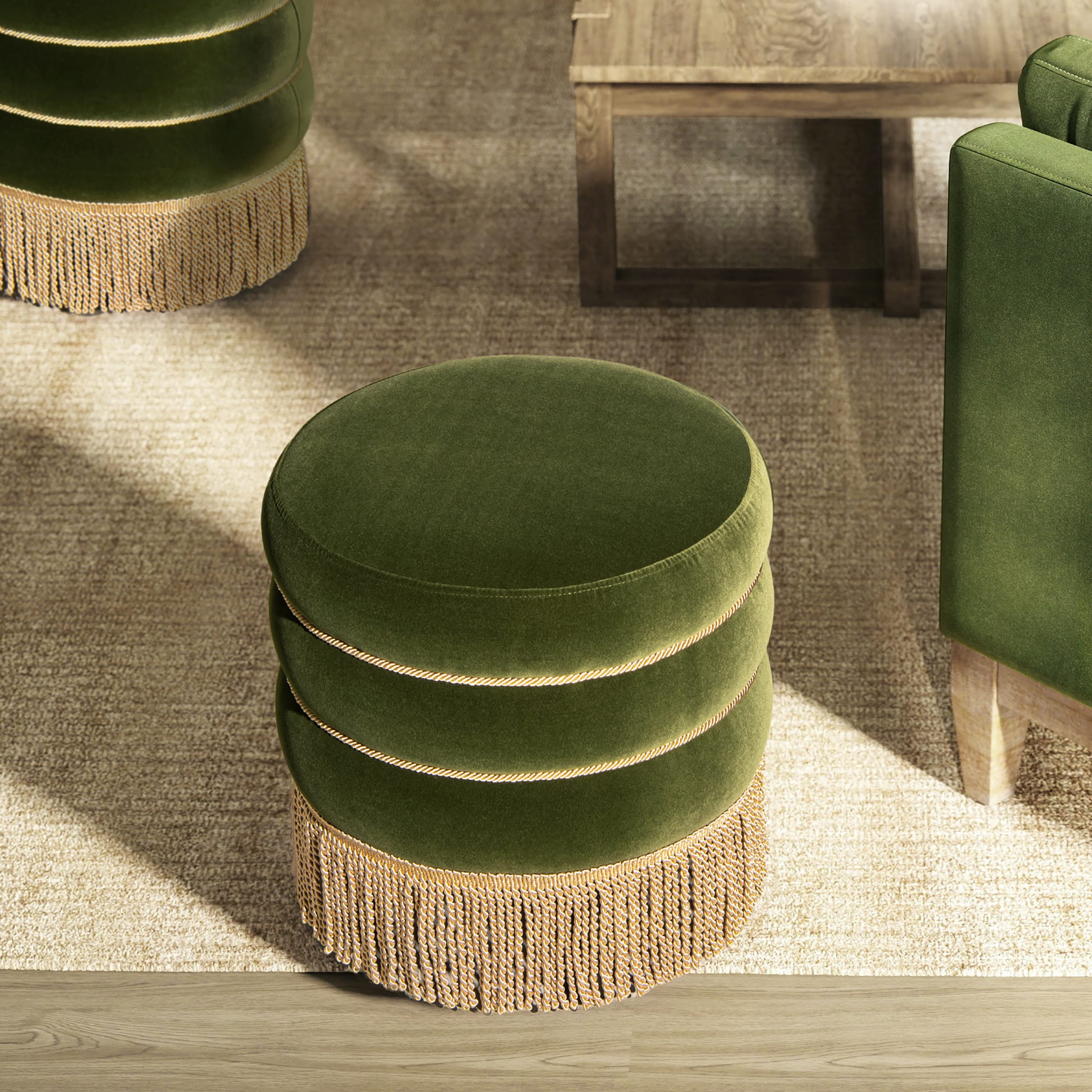 Jennifer Taylor Home LV036-84700 Indoor-Ottomans - View #3