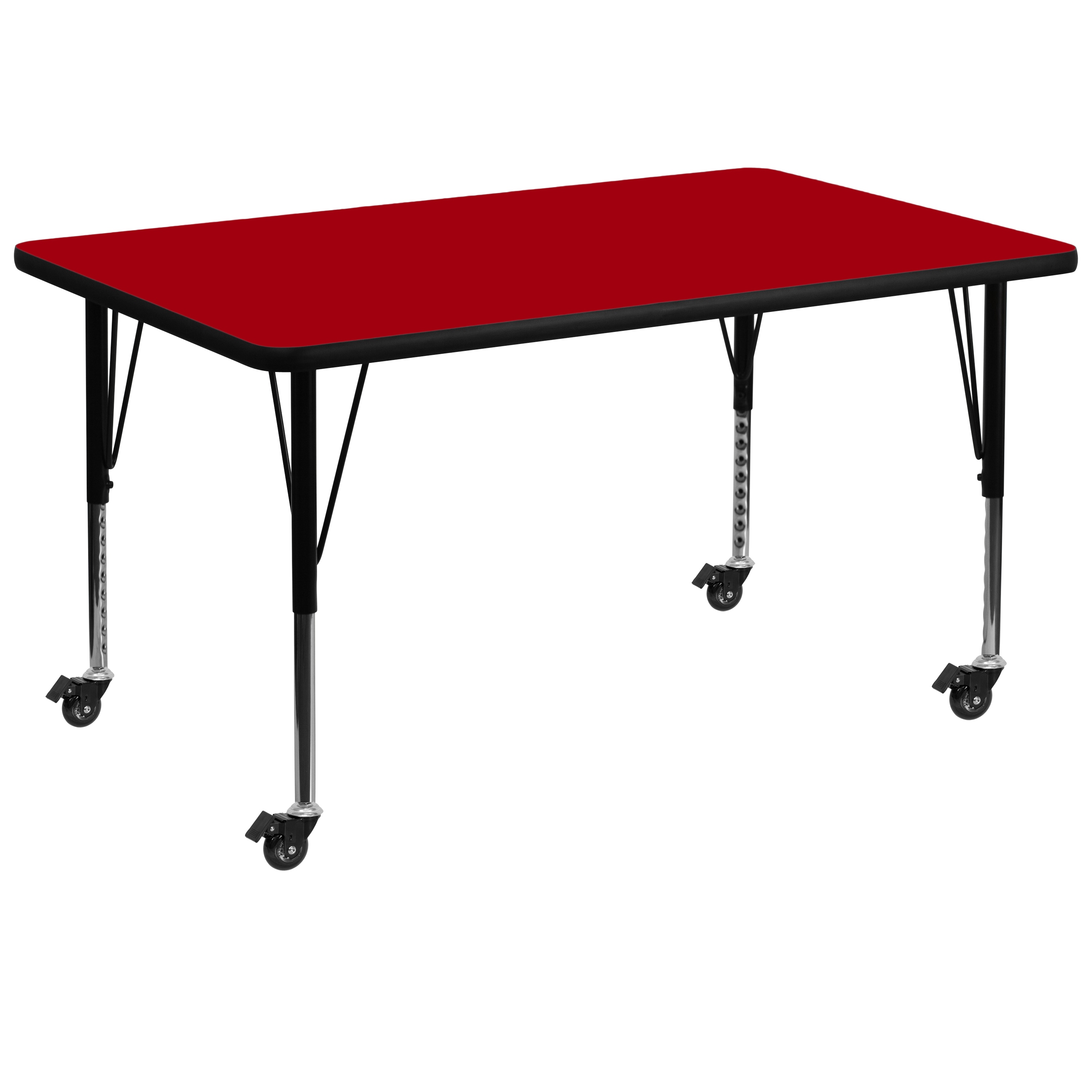 Flash Furniture 847254080965 Red Rectangular Kid's Play Table
