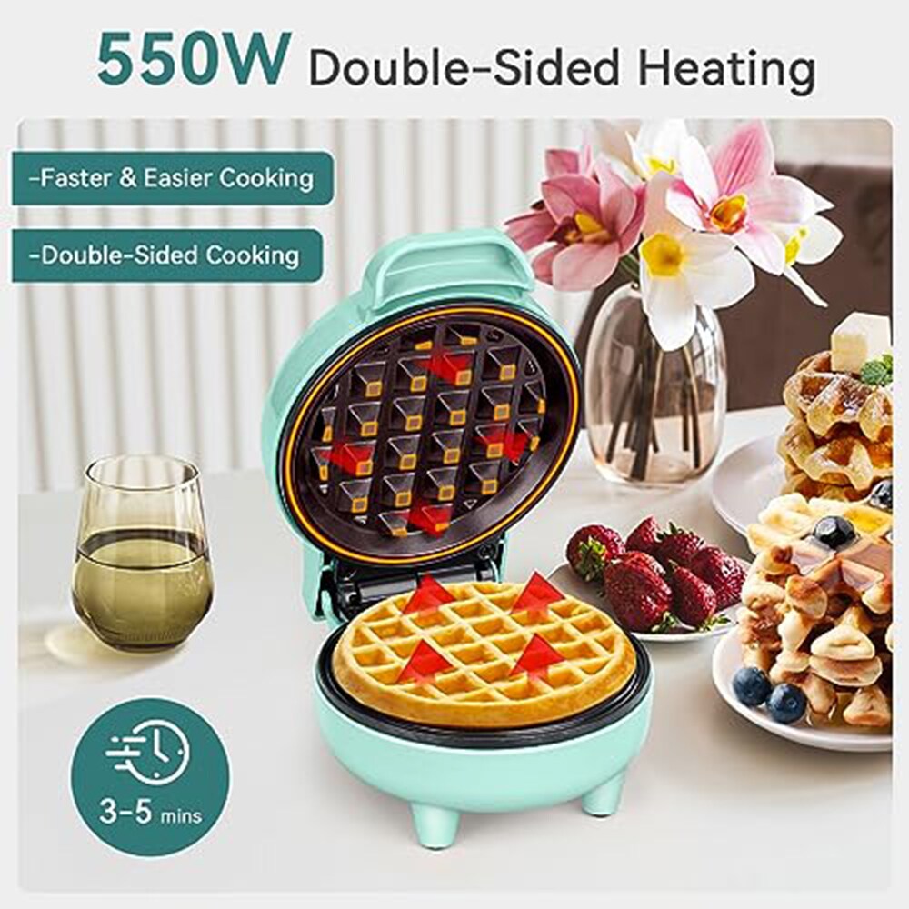 YASHE ABW59-GREEN Waffle-Makers - View #2
