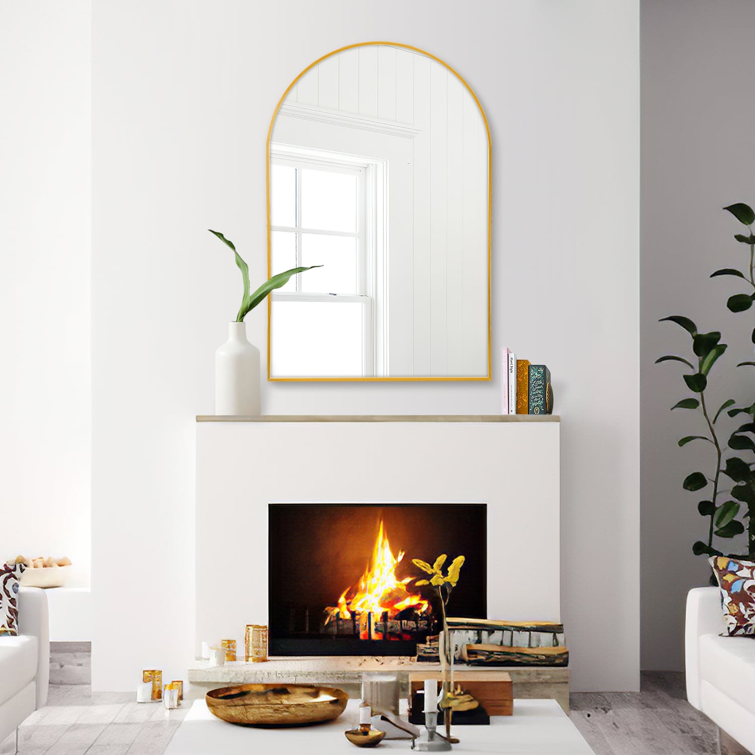 Dovelina ARCH-A091 Framed-Bath-Mirrors - View #4
