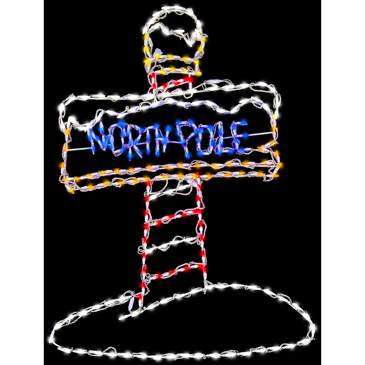 Fraser Hill Farm FFCHLED048-NP0-MLT 48-Inches Wall-mounted Noel Sign with Multicolor LED Lights