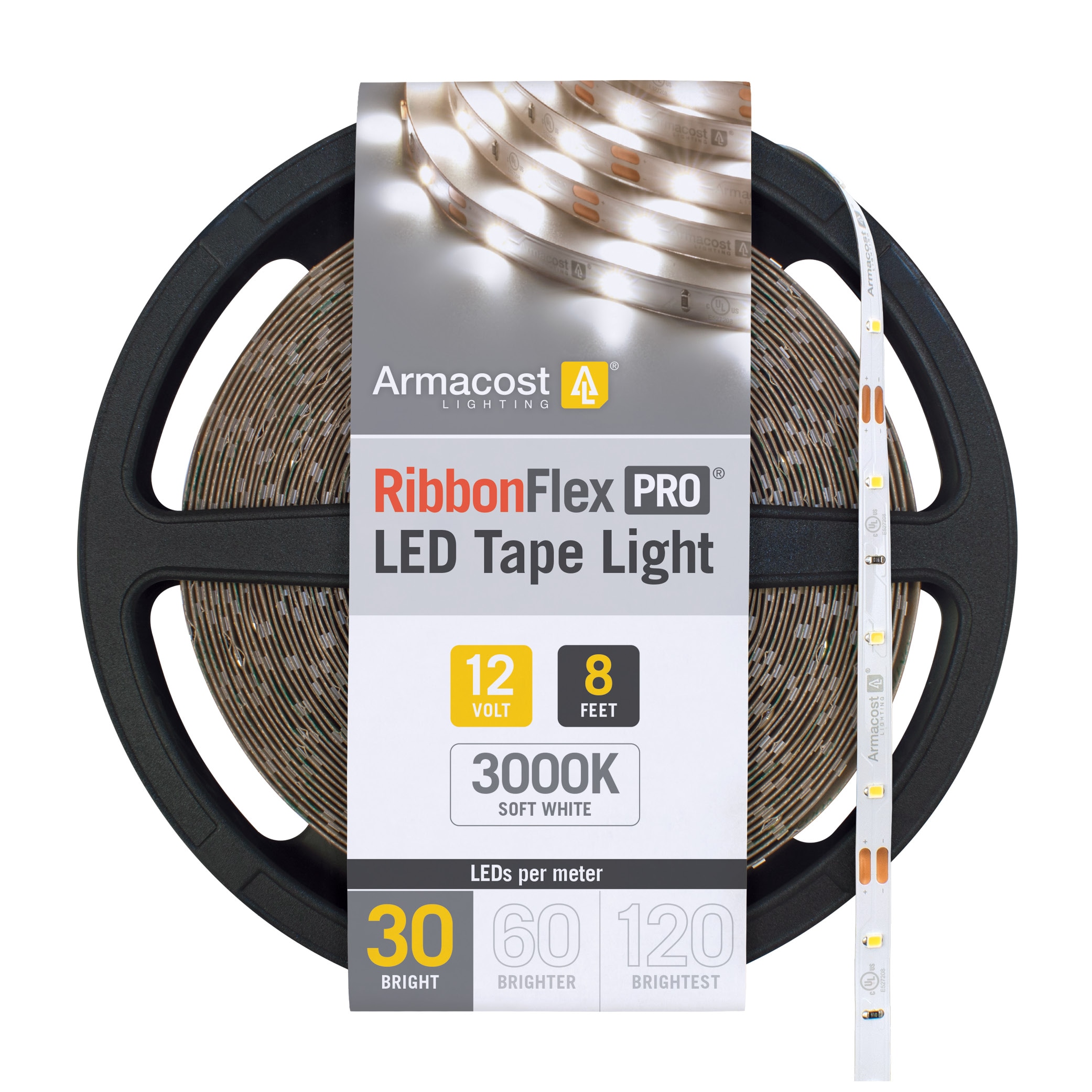 Armacost 8-Foot Warm White LED Tape Light with 3M Adhesive