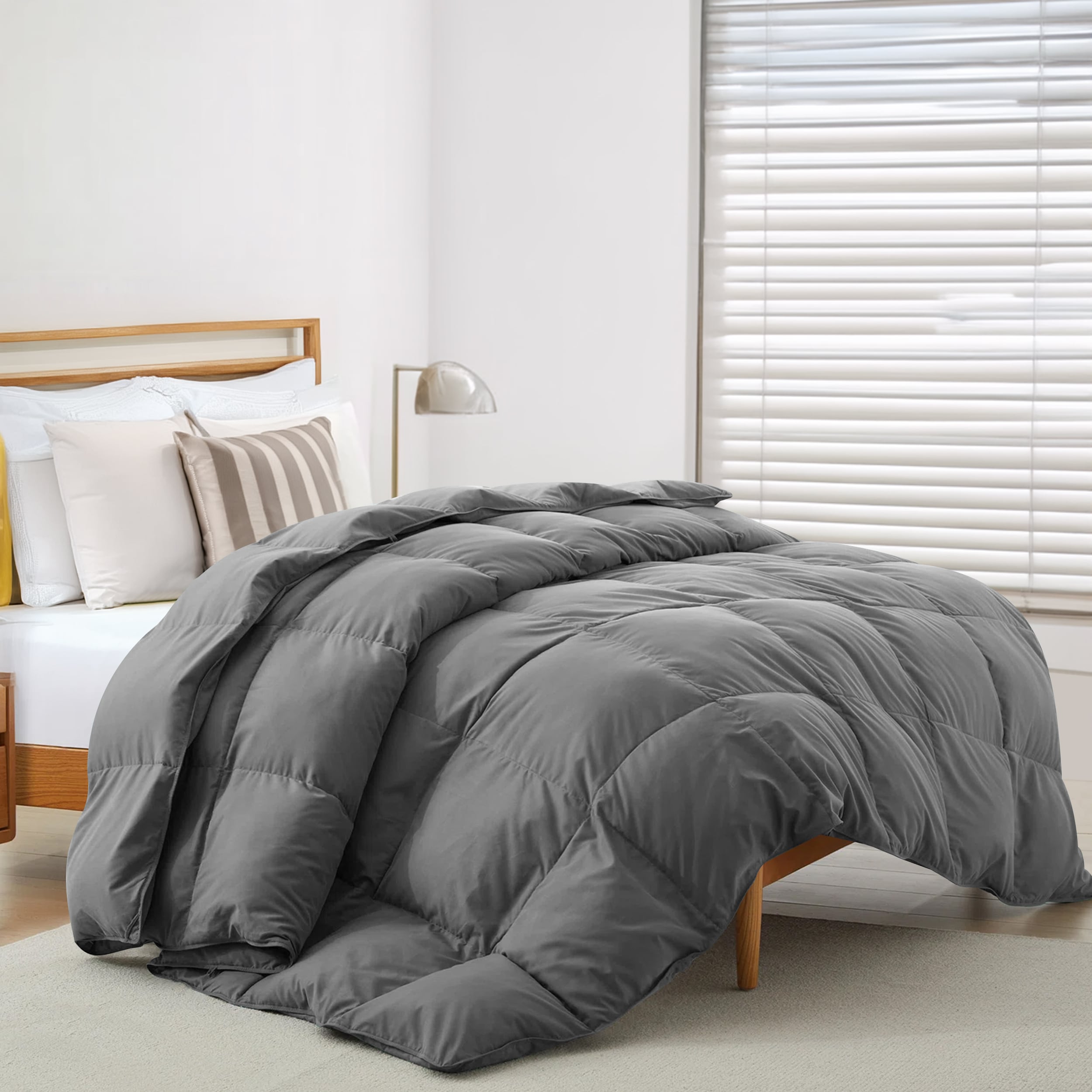 Lux Decor Collection COMFRT K GREY Comforters-And-Bedspreads - View #2