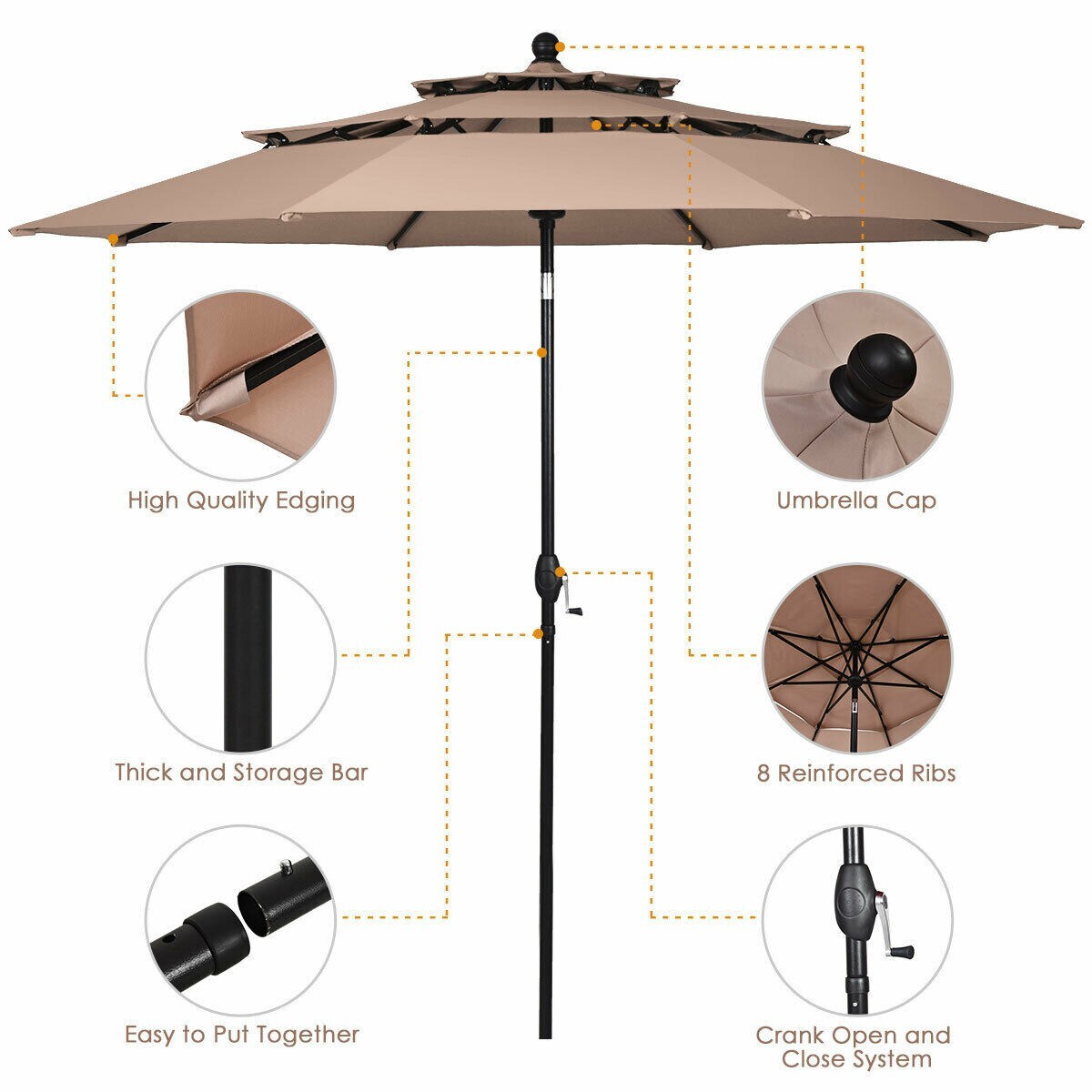 Clihome CWCH-OP3928BE Umbrellas-2 - View #7