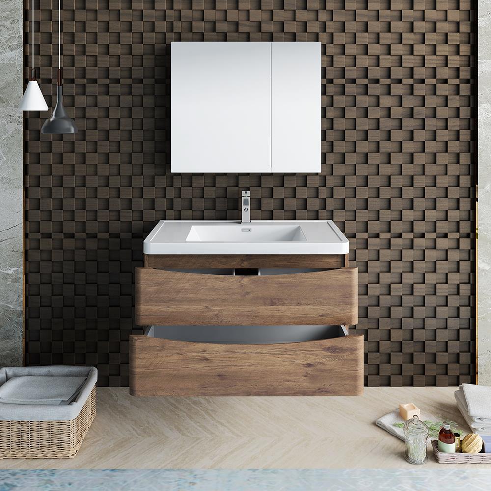 Fresca FVN9036RW Bath-Vanity-Combo - View #4