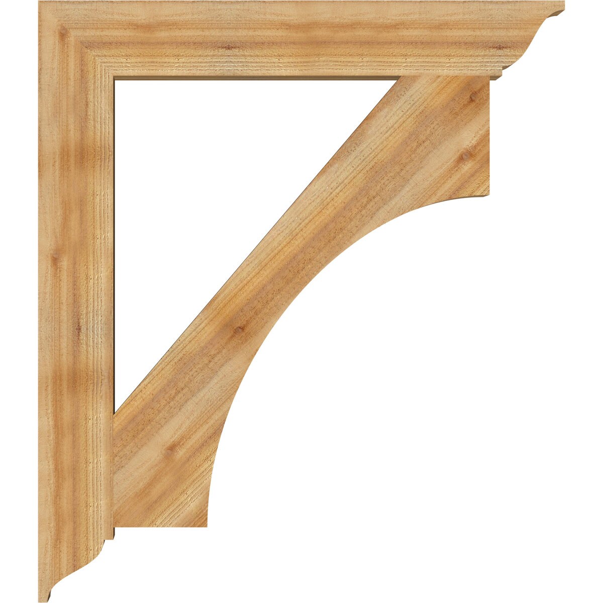 Ekena Millwork BKT06X42X48WTL01RWR Exterior-Brackets-Braces - View #3