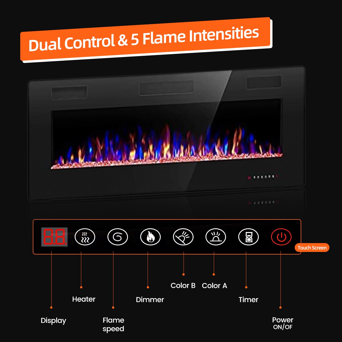 EdenDirect LW-842C3U Electric-Fireplaces - View #6
