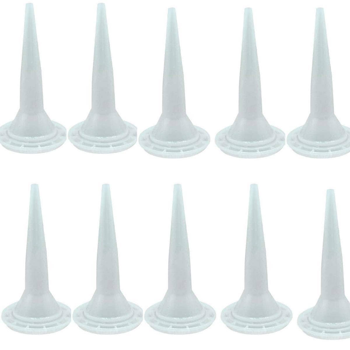 Etokfoks High Thrust Caulk Gun Nozzle Applicator for Sausage Caulking Gun Durable Plastic Easy Cut Tip 10 pcs #LETI36WZ3