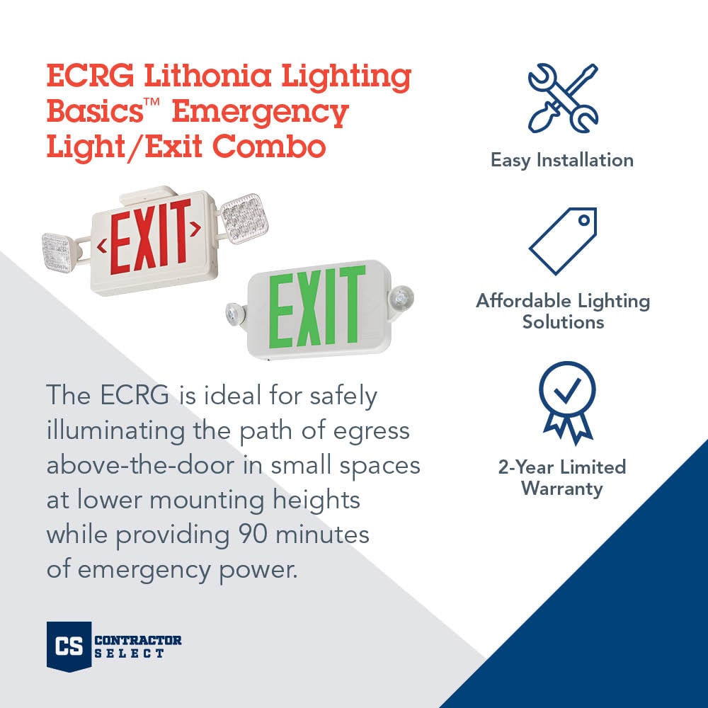 Thermoplastic Emergency Light Lithonia Lighting ELT618NY