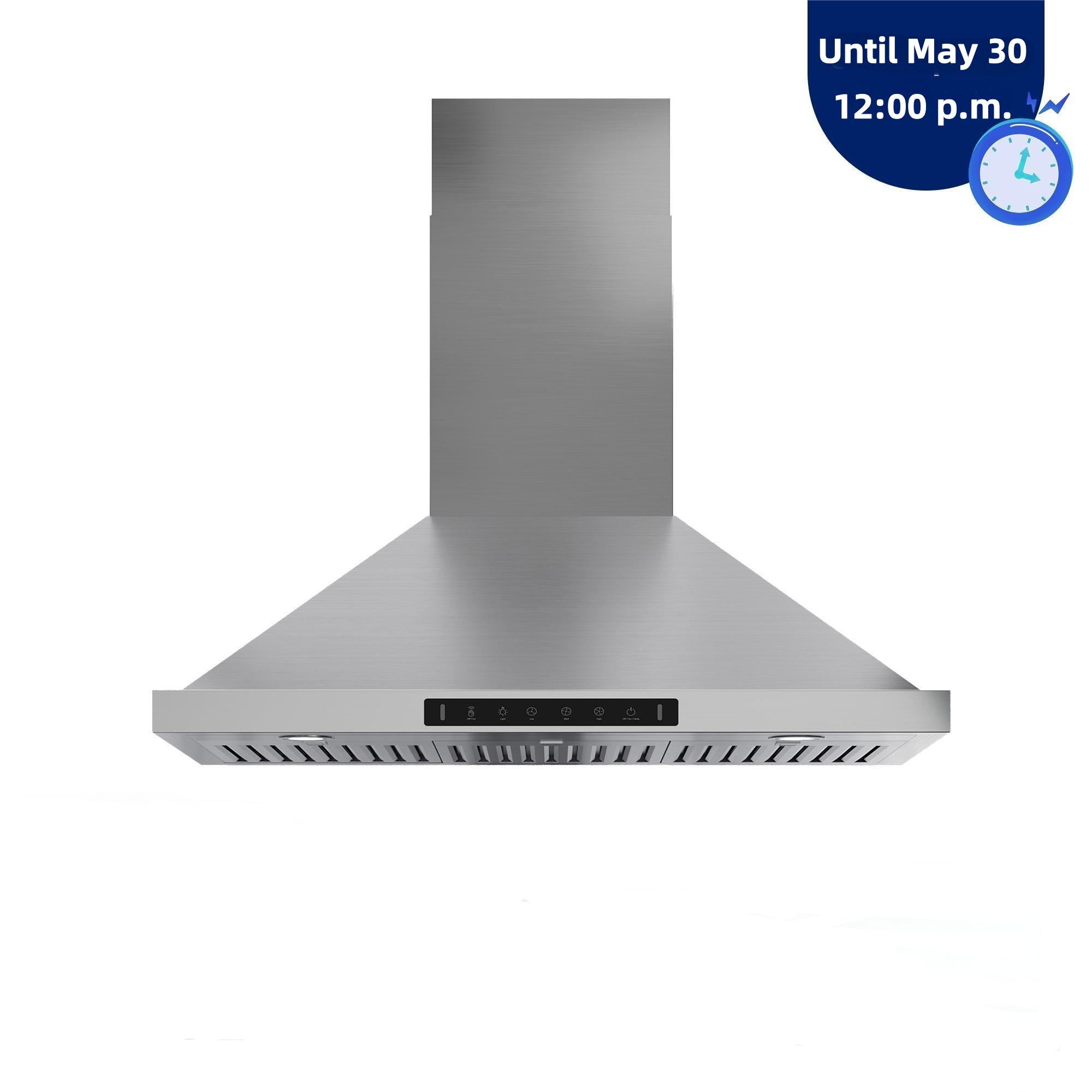 VIKIO VIKP0230S 30 inch Ducted 980-CFM Stainless steel Wall-Mounted Range Hood with Charcoal Filter