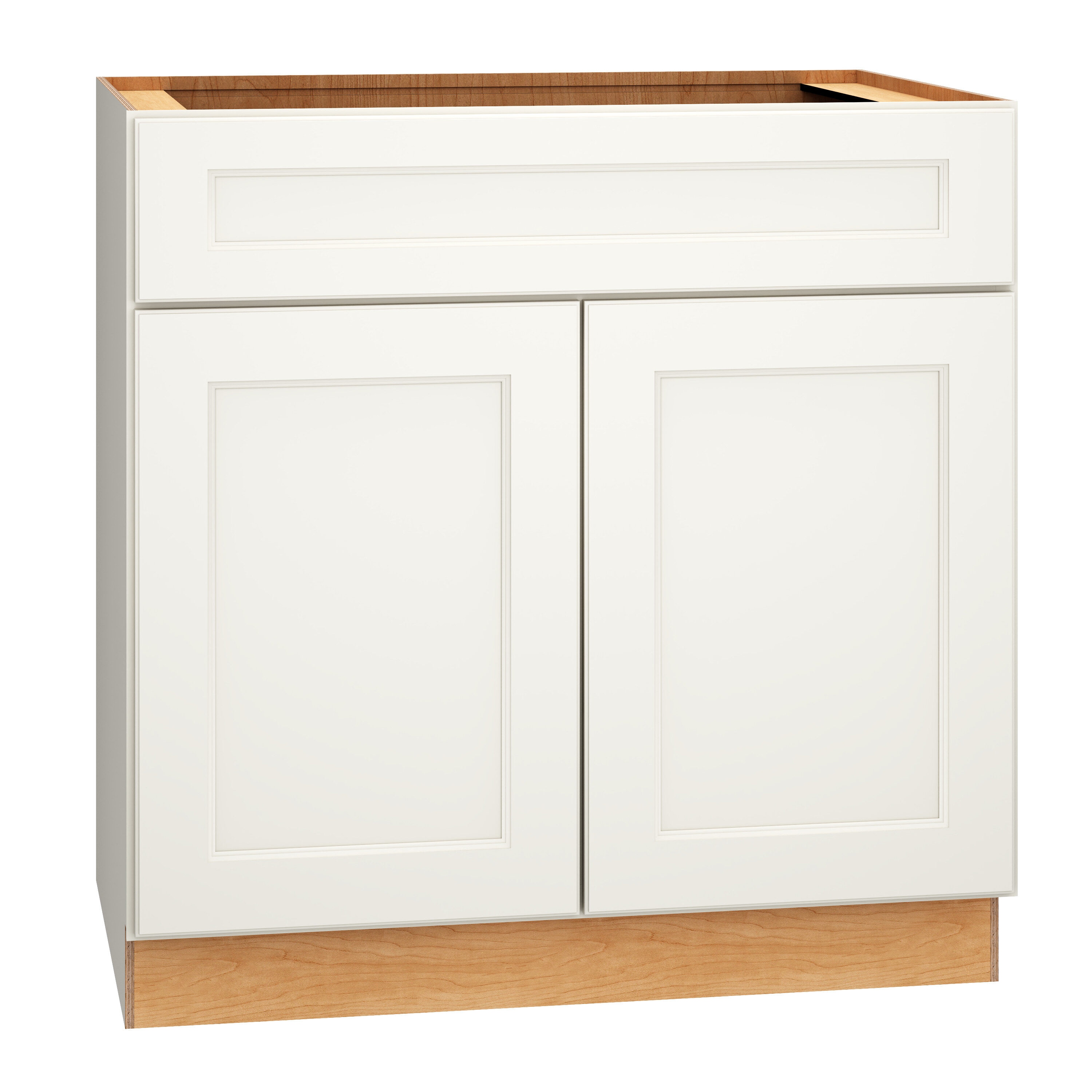 Diamond Express 325 B36 Macaulay 36-in W x 34.5-in H x 24-in D White Base Fully assembled Plywood Cabinet (Recessed Panel Square)