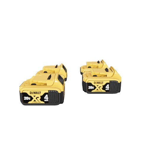 DEWALT 20-V 4-Pack Lithium-ion Battery (2 Ah and 4 Ah)
