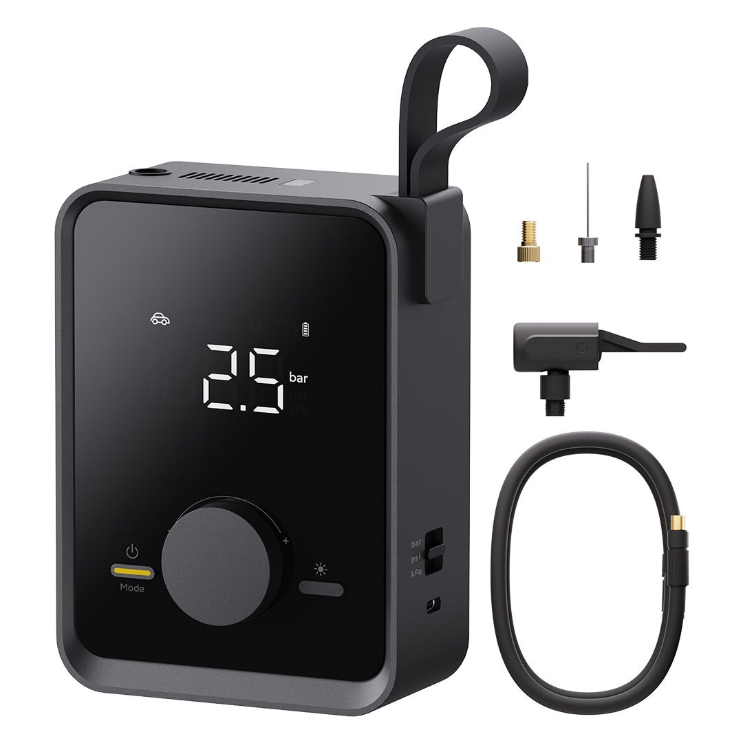 HOTO QWCQB003 Tire Inflator Portable, Electric Air Pump 10.5-volt Li-ion Air Inflator (Power Source: Battery )
