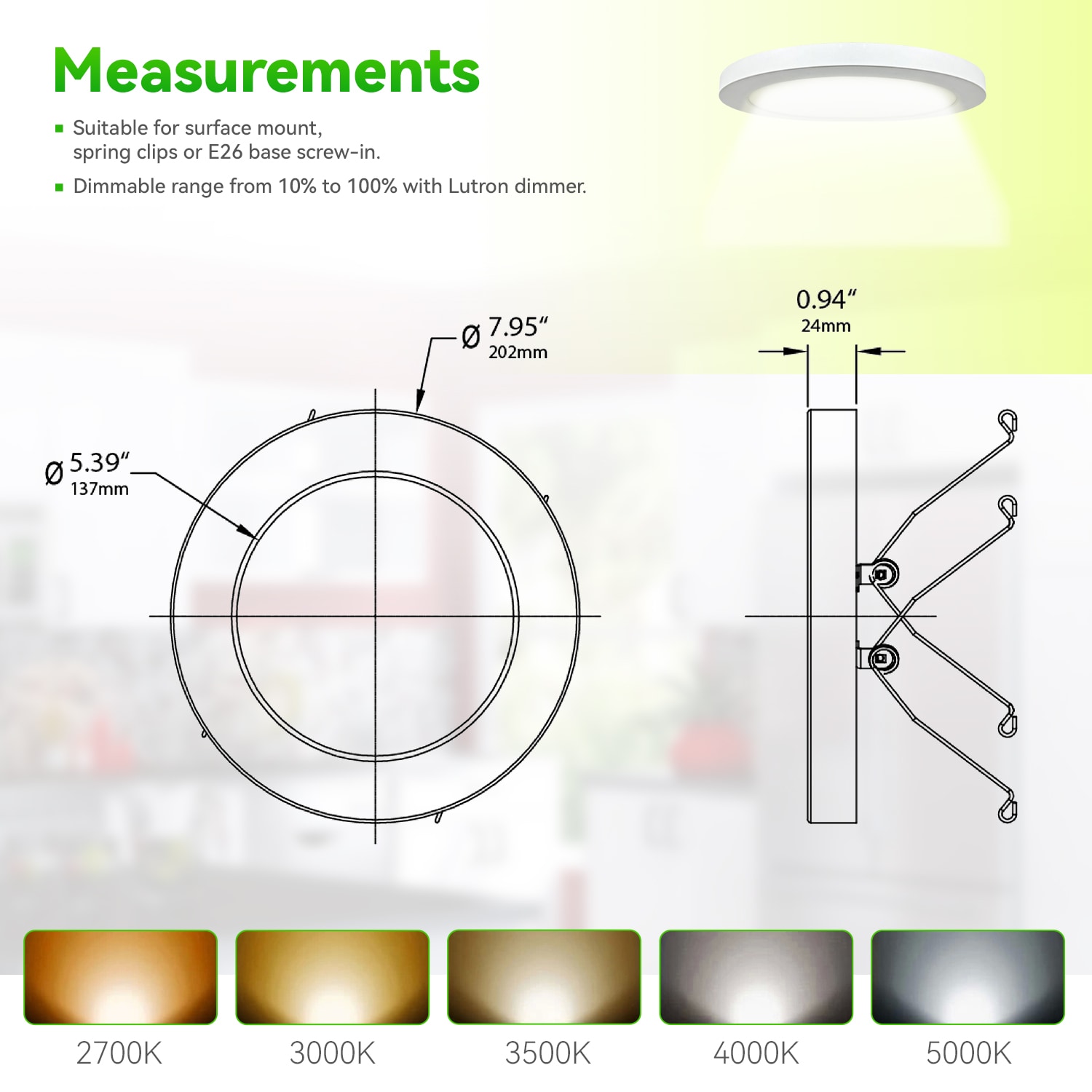 LED One LOC-7RDDL-12WMCCT Led-Retrofit-Downlight - View #7