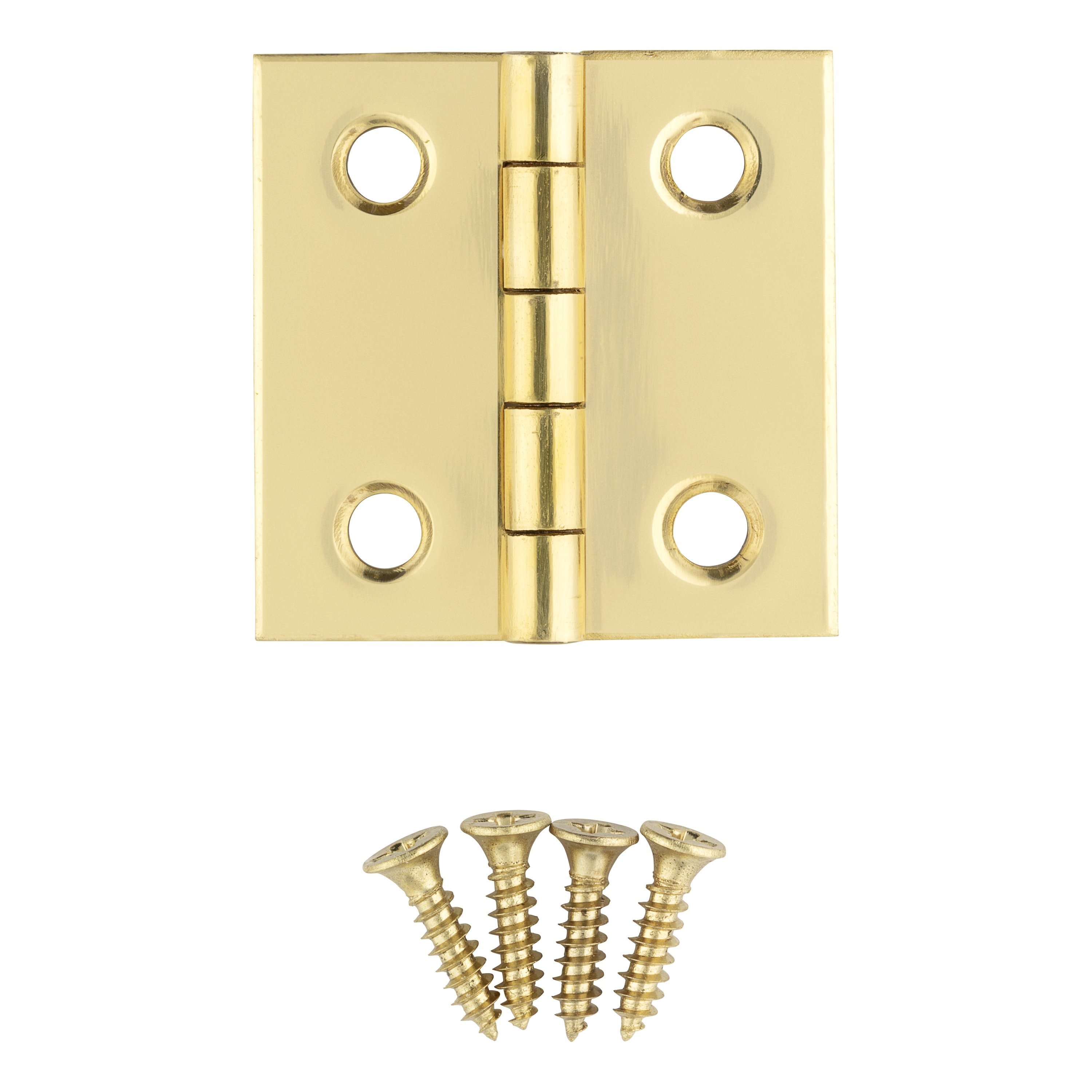 Mcredy brass hinges mcredy box hinge gold small brass hinges with mounting  screws butt hinges 1 inch pack of 6