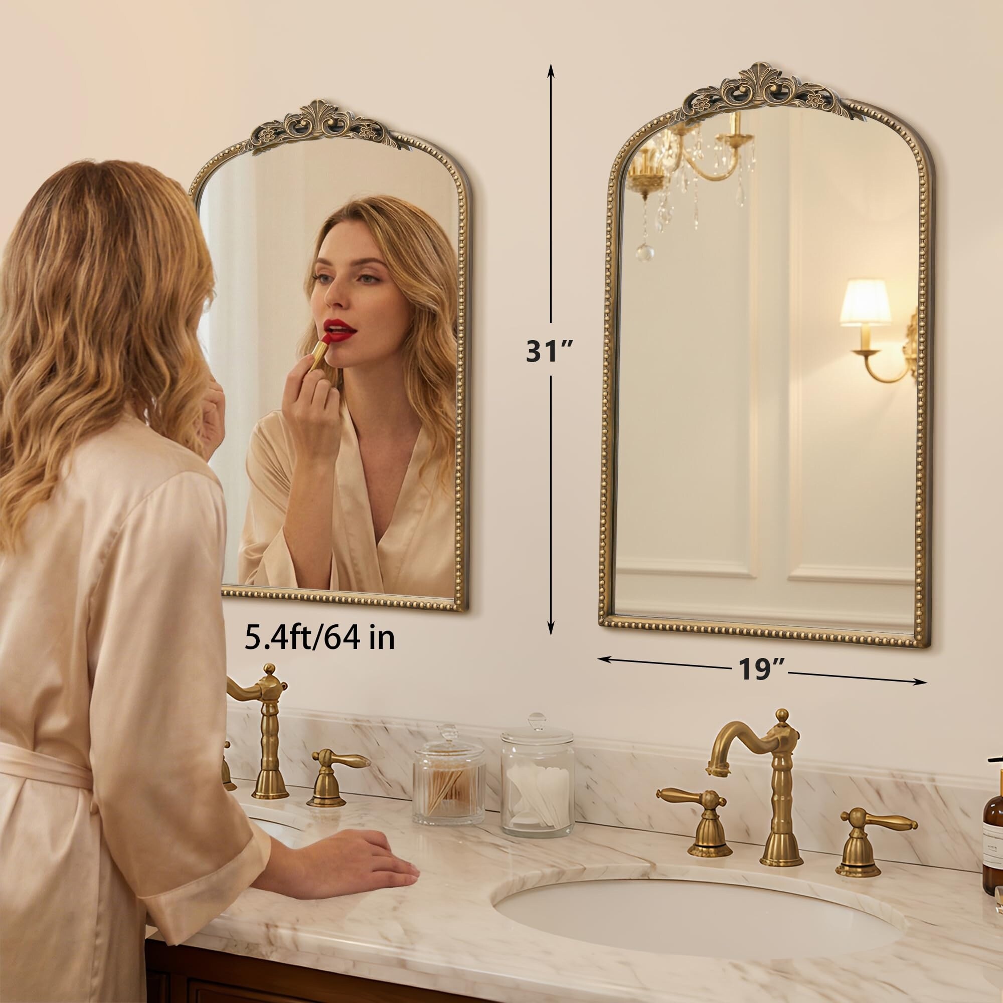 Numhew NHBEN408629 Framed-Bath-Mirrors - View #3