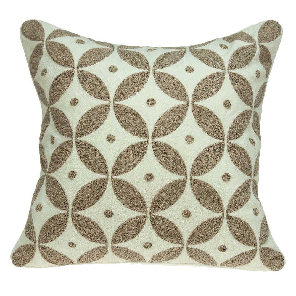 HomeRoots 333965 Jordan Beige Standard Cotton Pillow Case