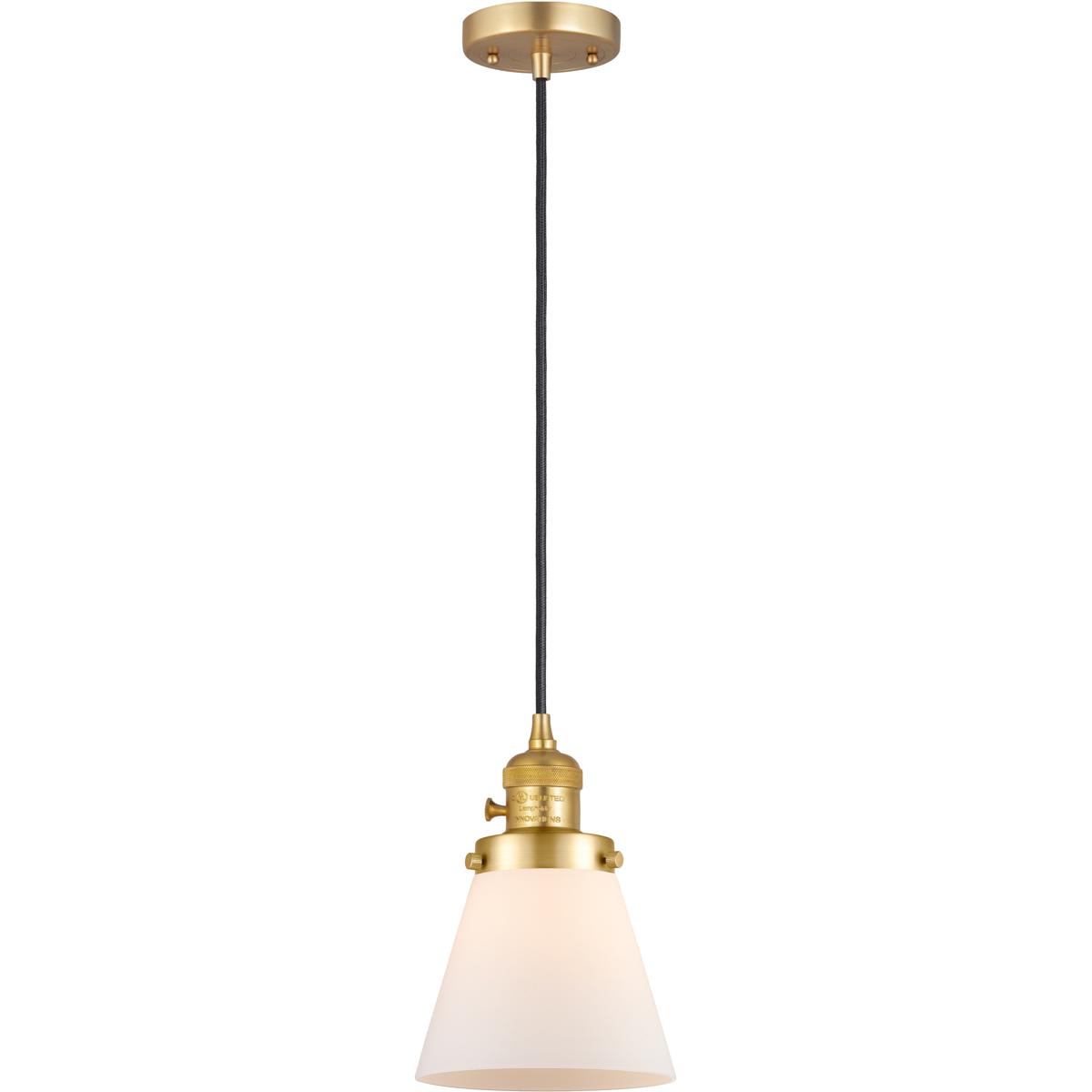 Innovations Lighting 2344506 201CSW-SG-G61 Franklin Restoration Cone Mini Pendant