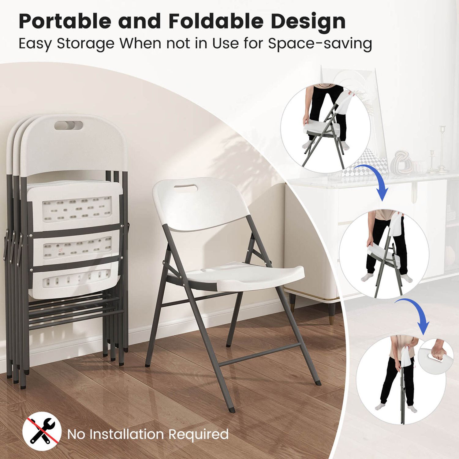 Costway HCST04916 Dining-Chairs - View #9