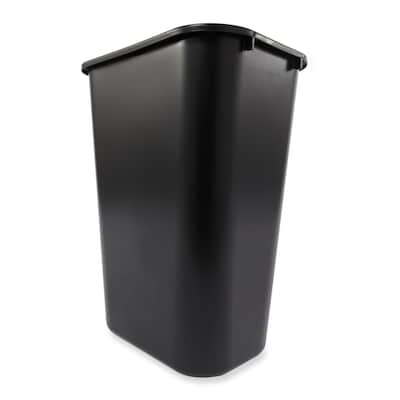 Rubbermaid 10 25 Gal Black Trash Can In, Rubbermaid Kitchen Trash Can Dimensions