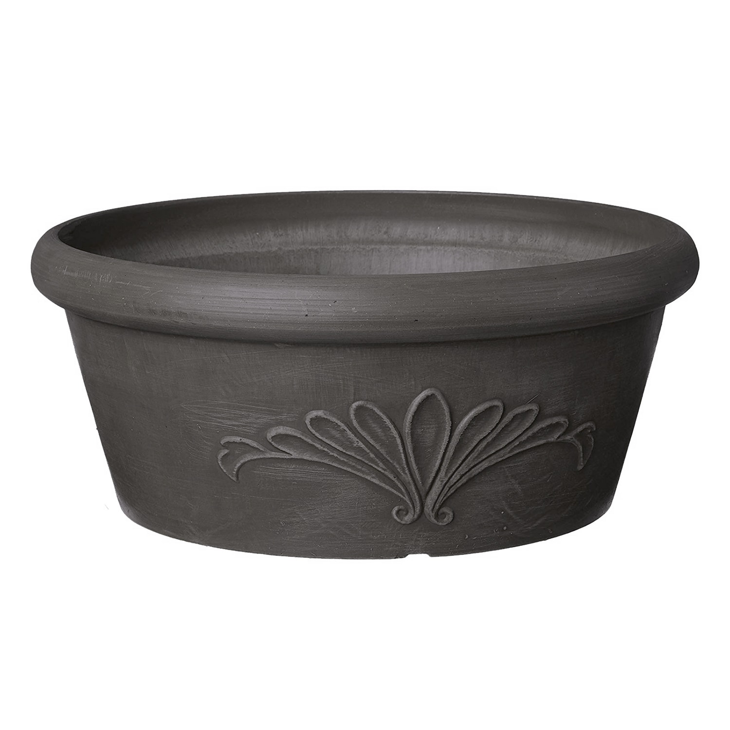 Arcadia Garden Products TA30DC Round 5.0-in W Small Black Plastic Indoor/Outdoor Planter