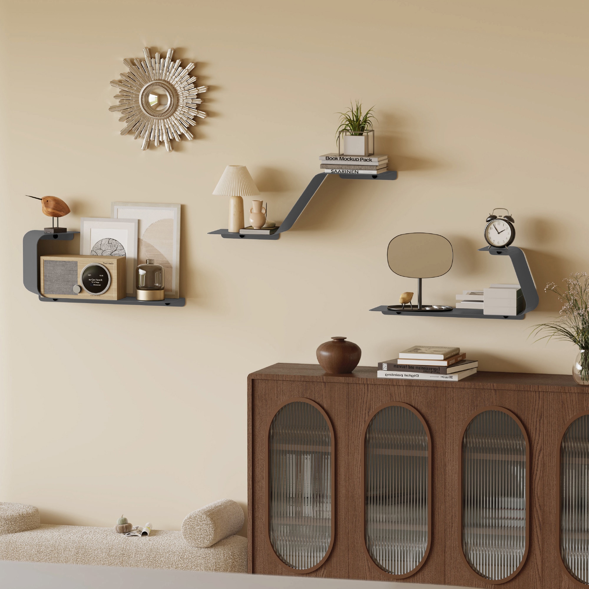 Sttoraboks FS-M001-GREY-LS Wall-Mounted-Shelving - View #5