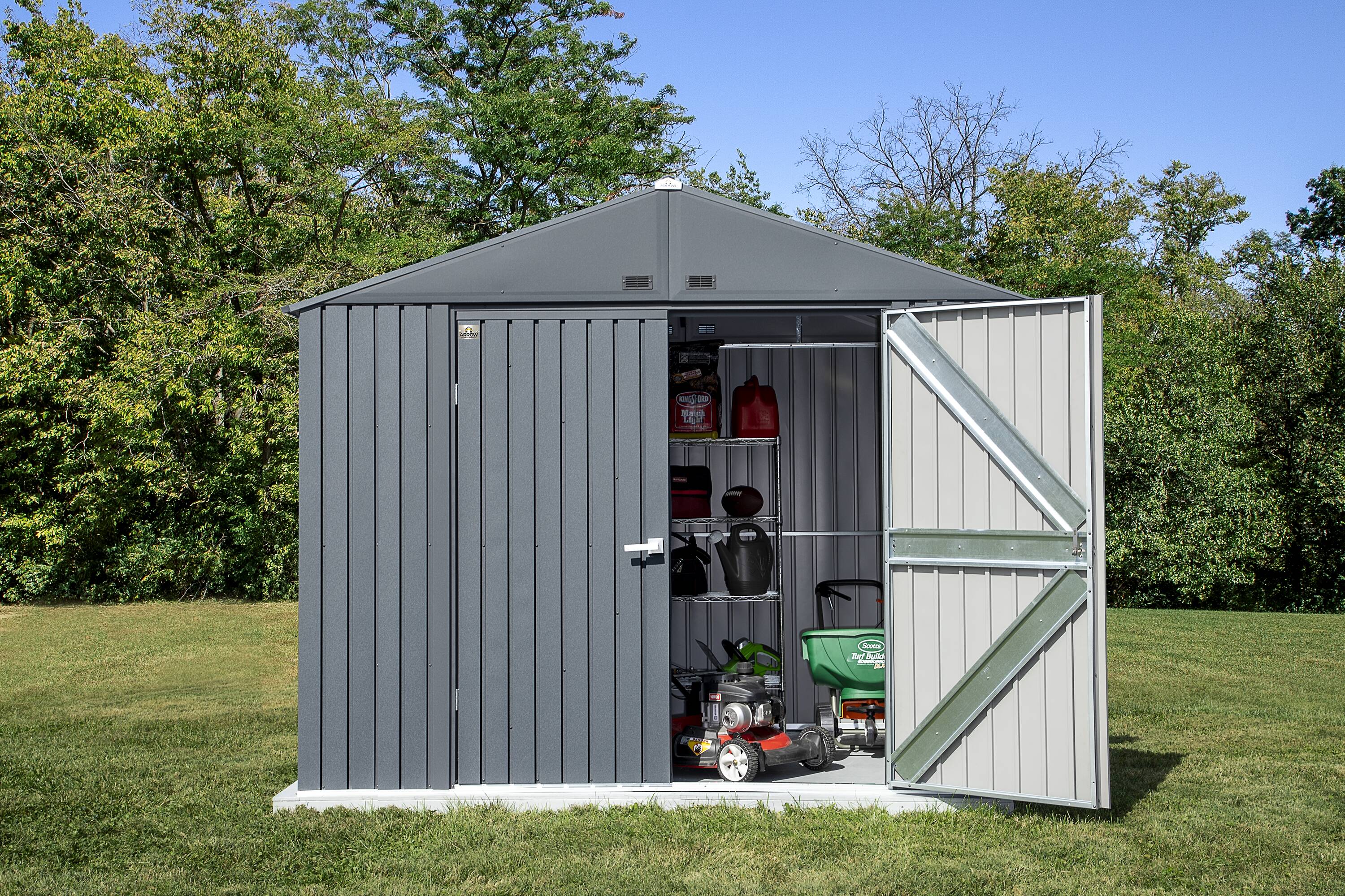 Arrow EG108AN 10-ft x 8-ft Elite Galvanized steel Storage Shed