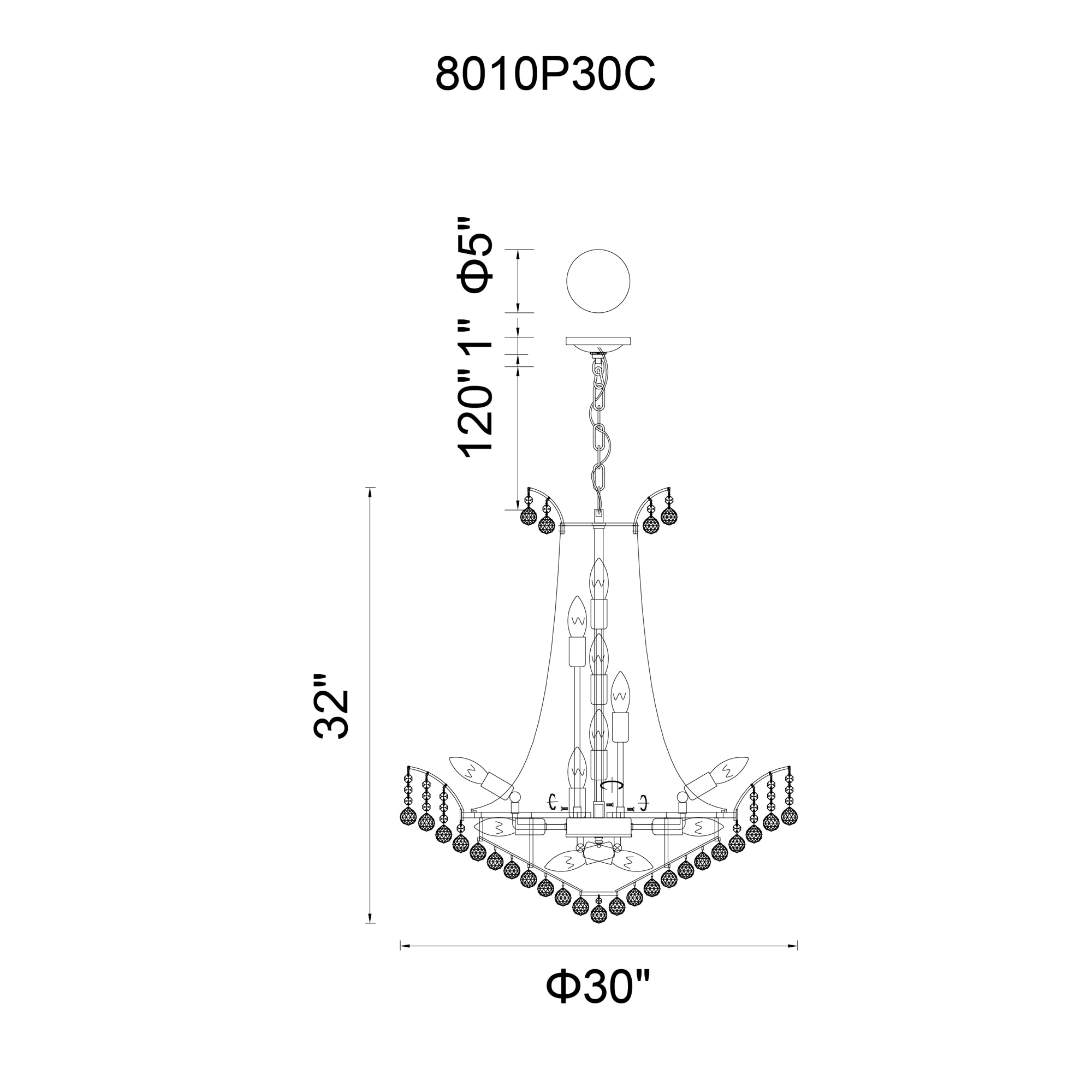 CWI Lighting 8010P30C b090015 - View #7
