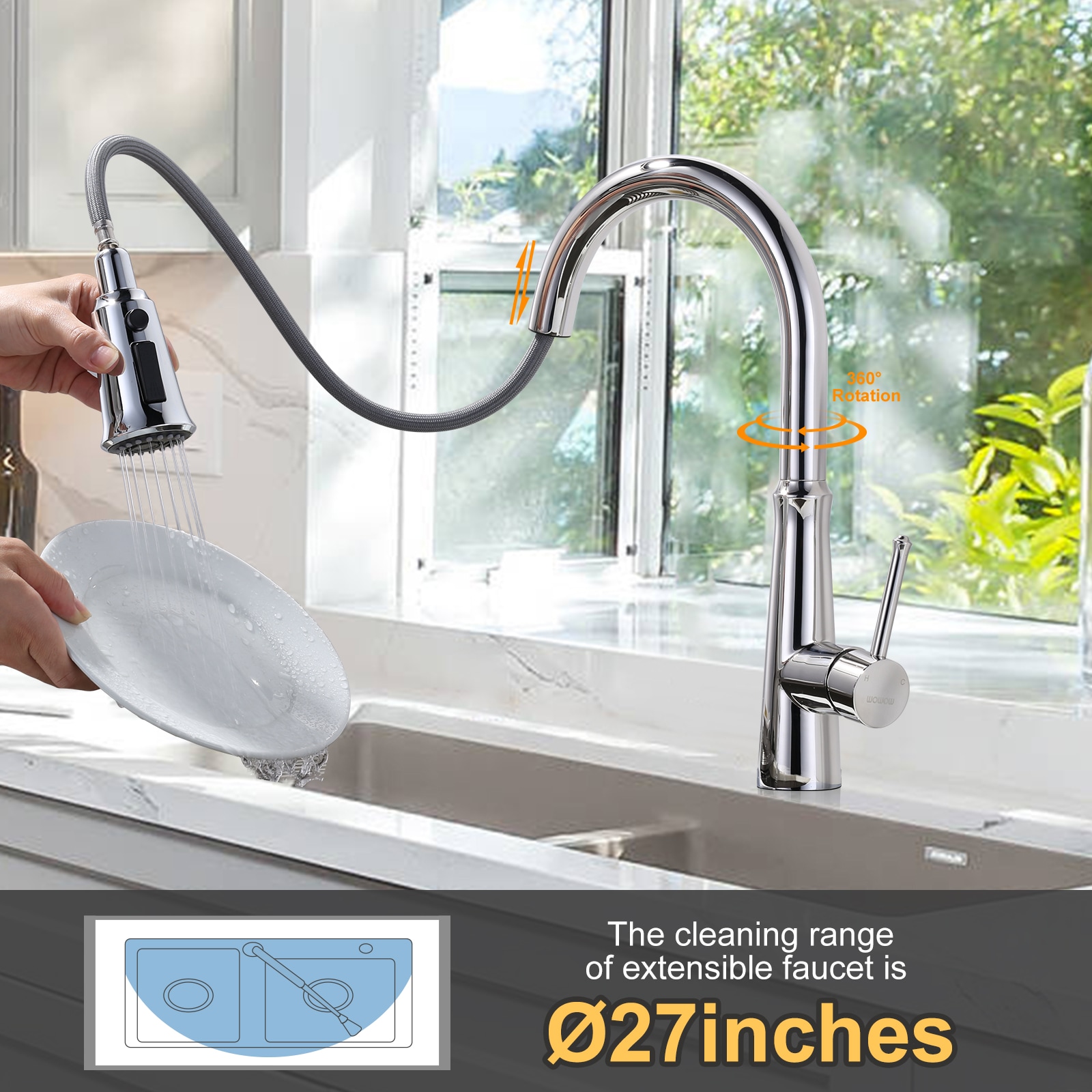 WOWOW 2310700C-LW Kitchen-Faucets - View #3