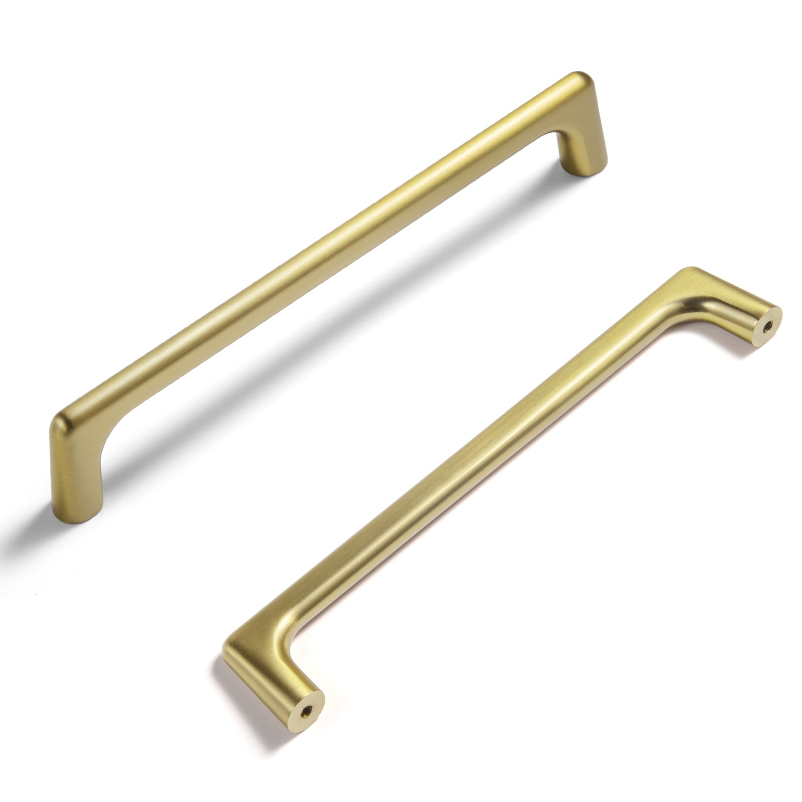 Miaokesen 052LSJ-160 6-5/16-in , 160mm Center to Center Brushed Gold Novelty Handle 6 -Pack