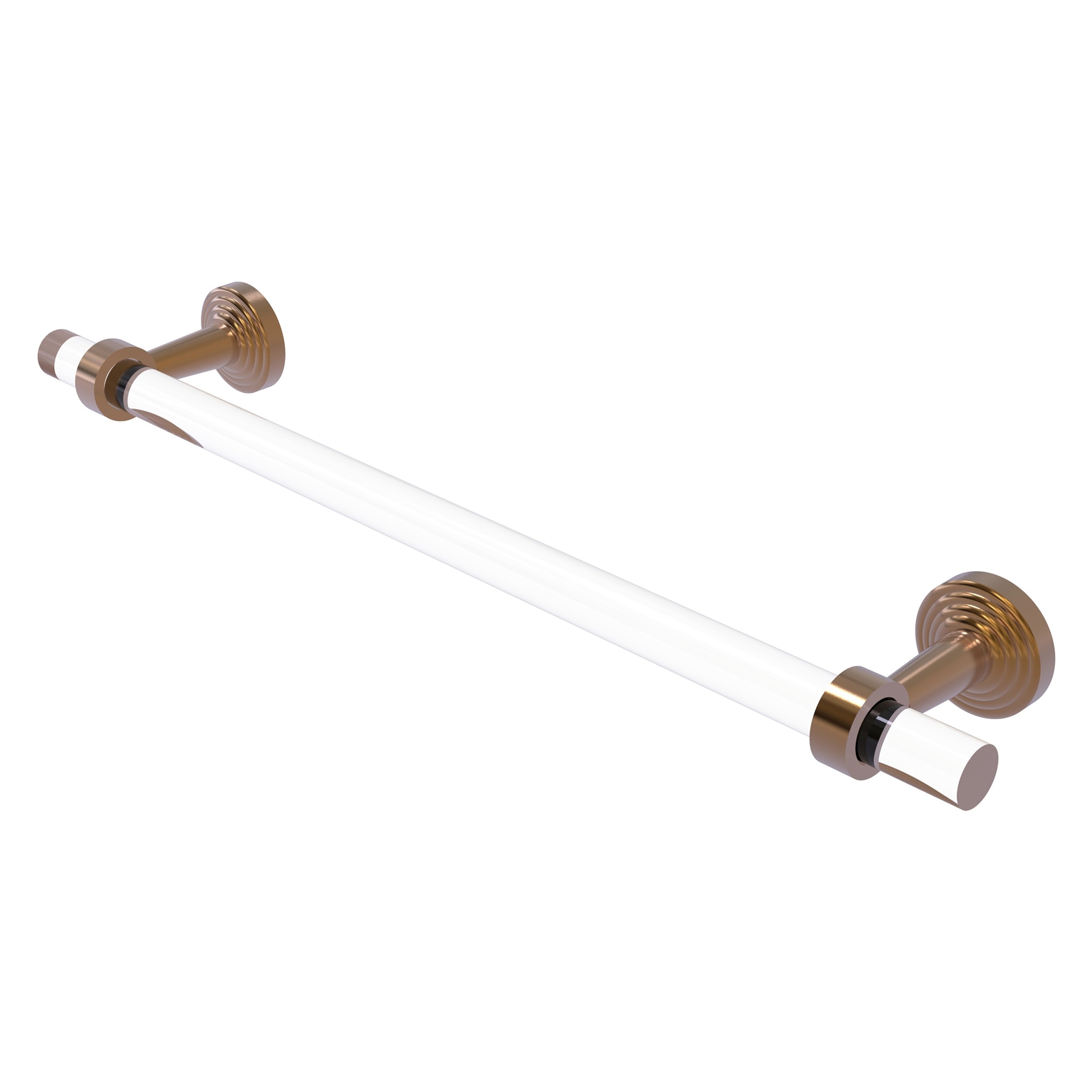 Allied Brass PB-41-24-BBR Pacific Beach 24-in Brushed Bronze Wall mount Single Towel Bar