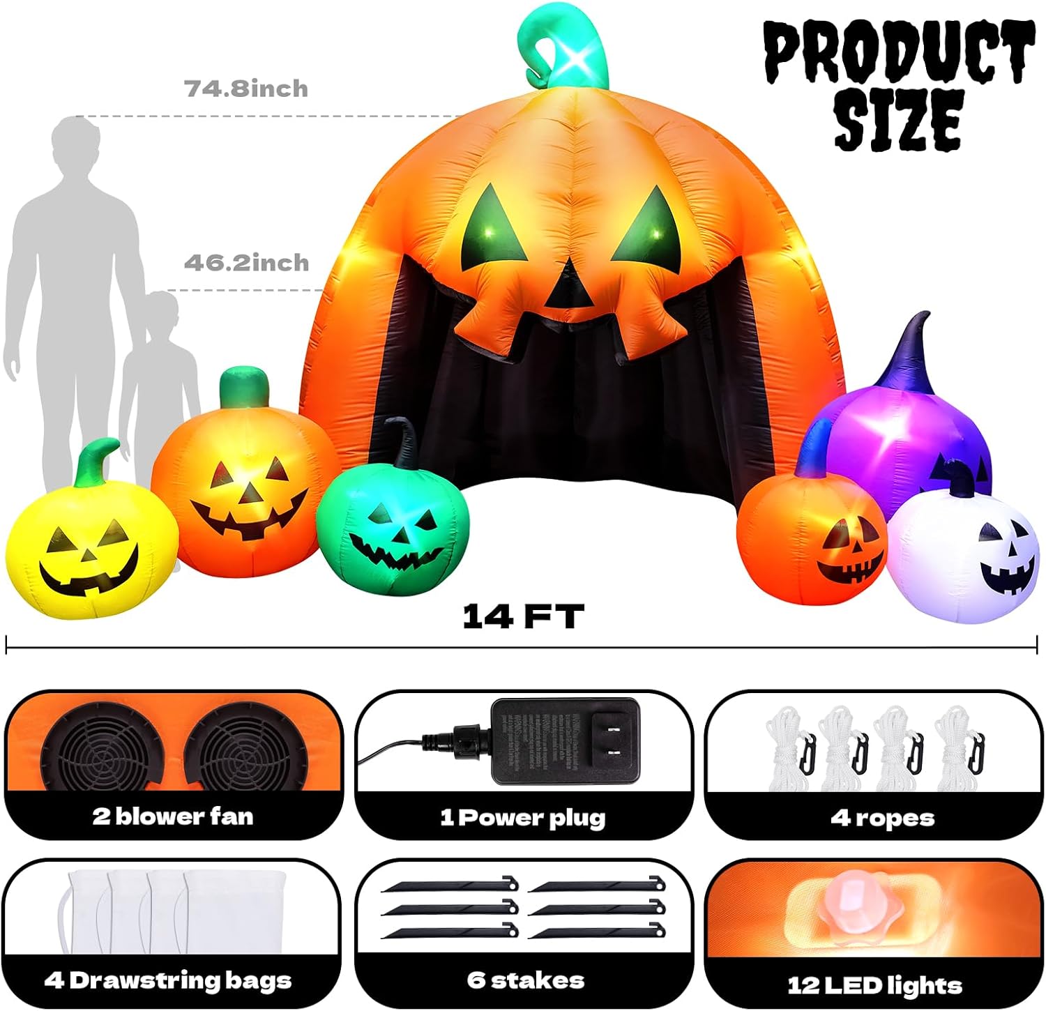 MGparty B0FDGMRZZK Outdoor-Halloween-Decor - View #2